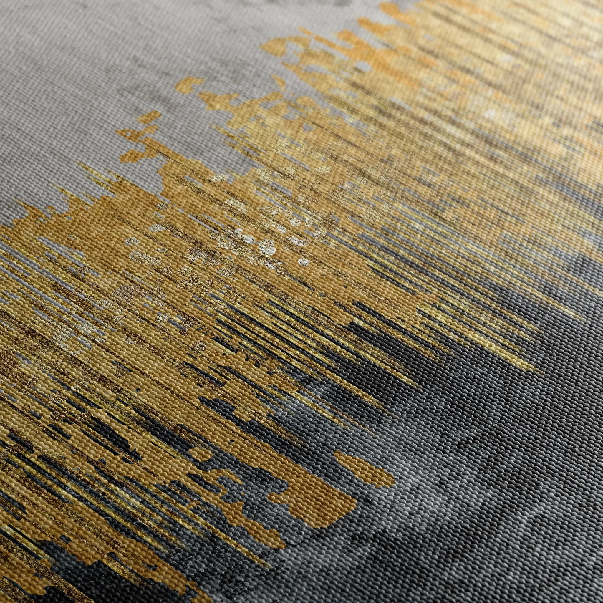 Abstract 054 Canvas Art 60 x 40 cm / Black