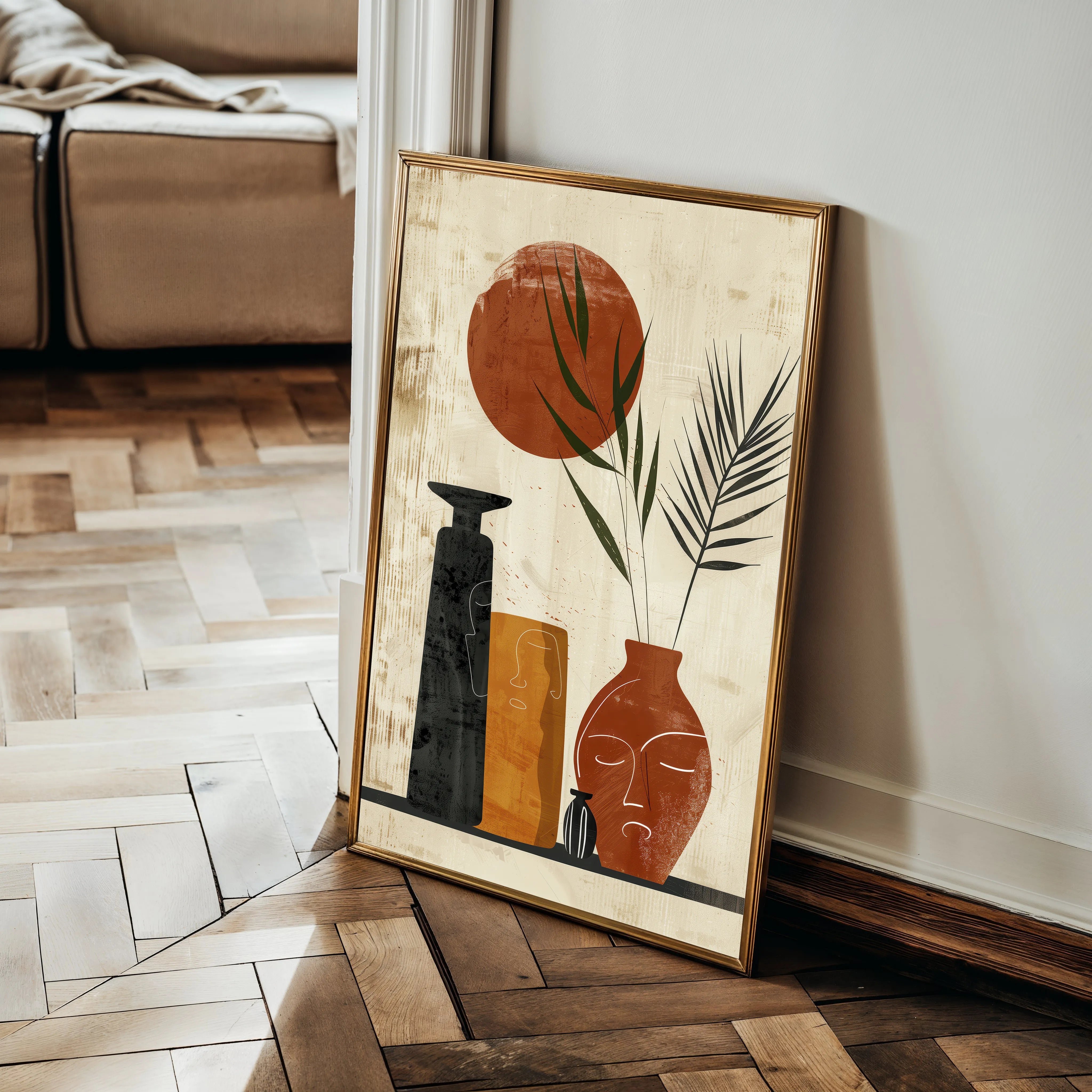 Boho 054 Canvas Art 60 x 40 cm / Black