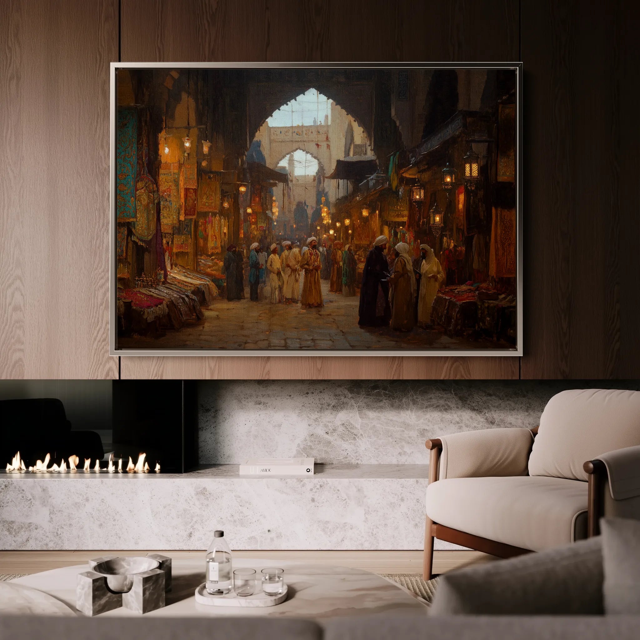 Orientalist 054 Canvas Art 60 x 40 cm / Black