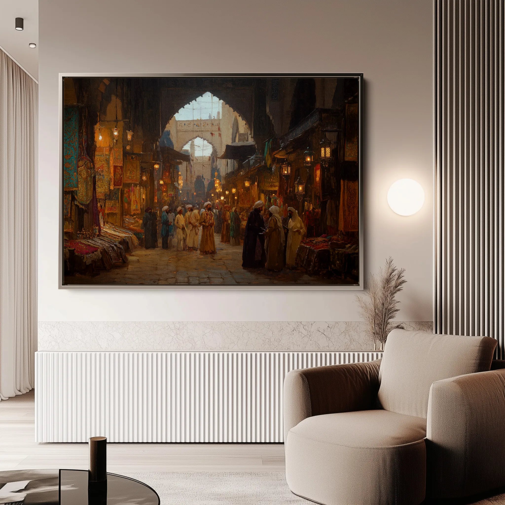 Orientalist 054 Canvas Art 60 x 40 cm / Black