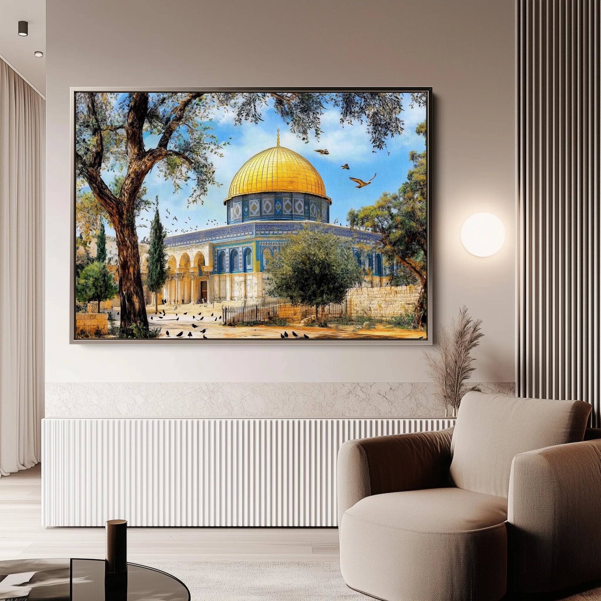 Palestine 054 Canvas Art 60 x 40 cm / Black