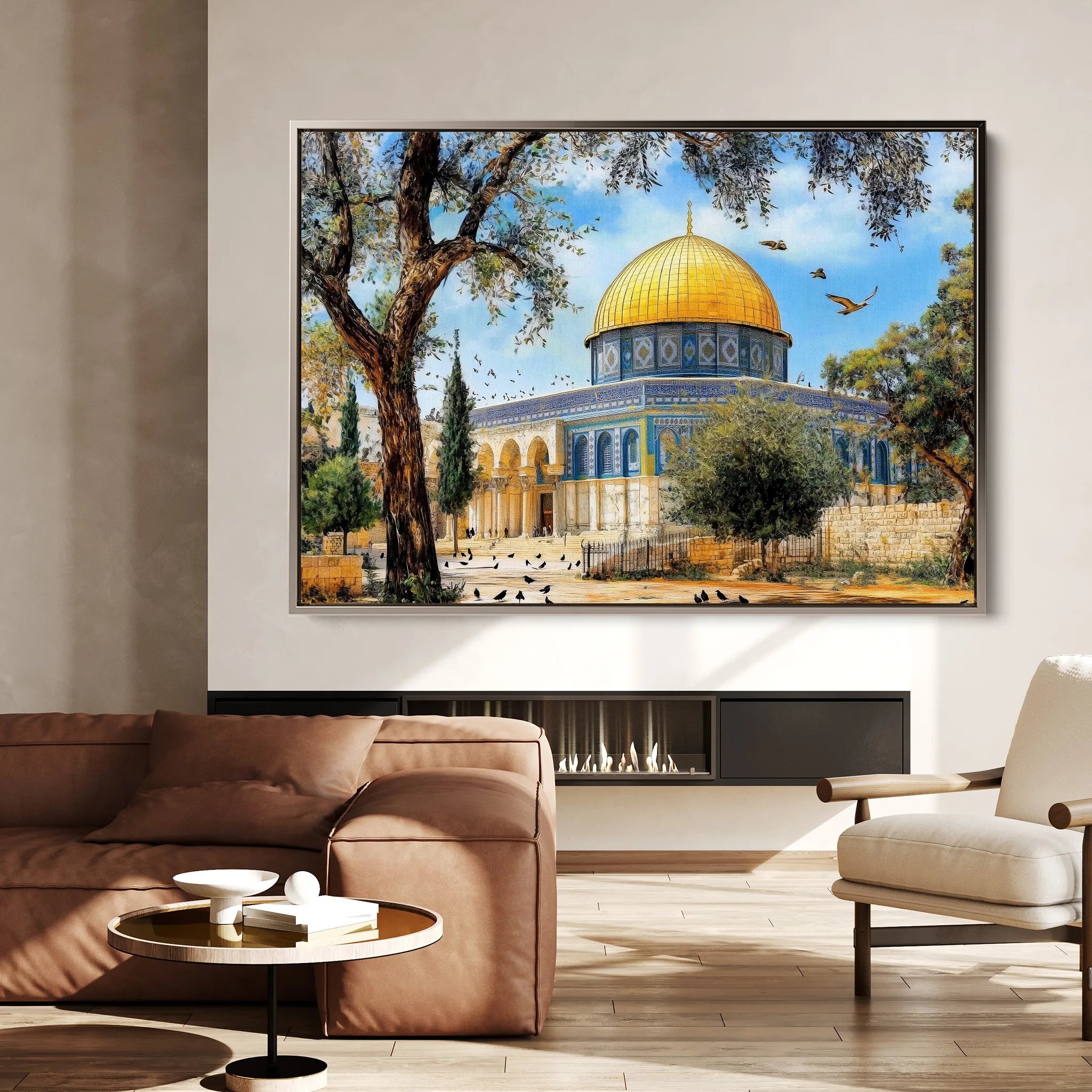 Palestine 054 Canvas Art 60 x 40 cm / Black