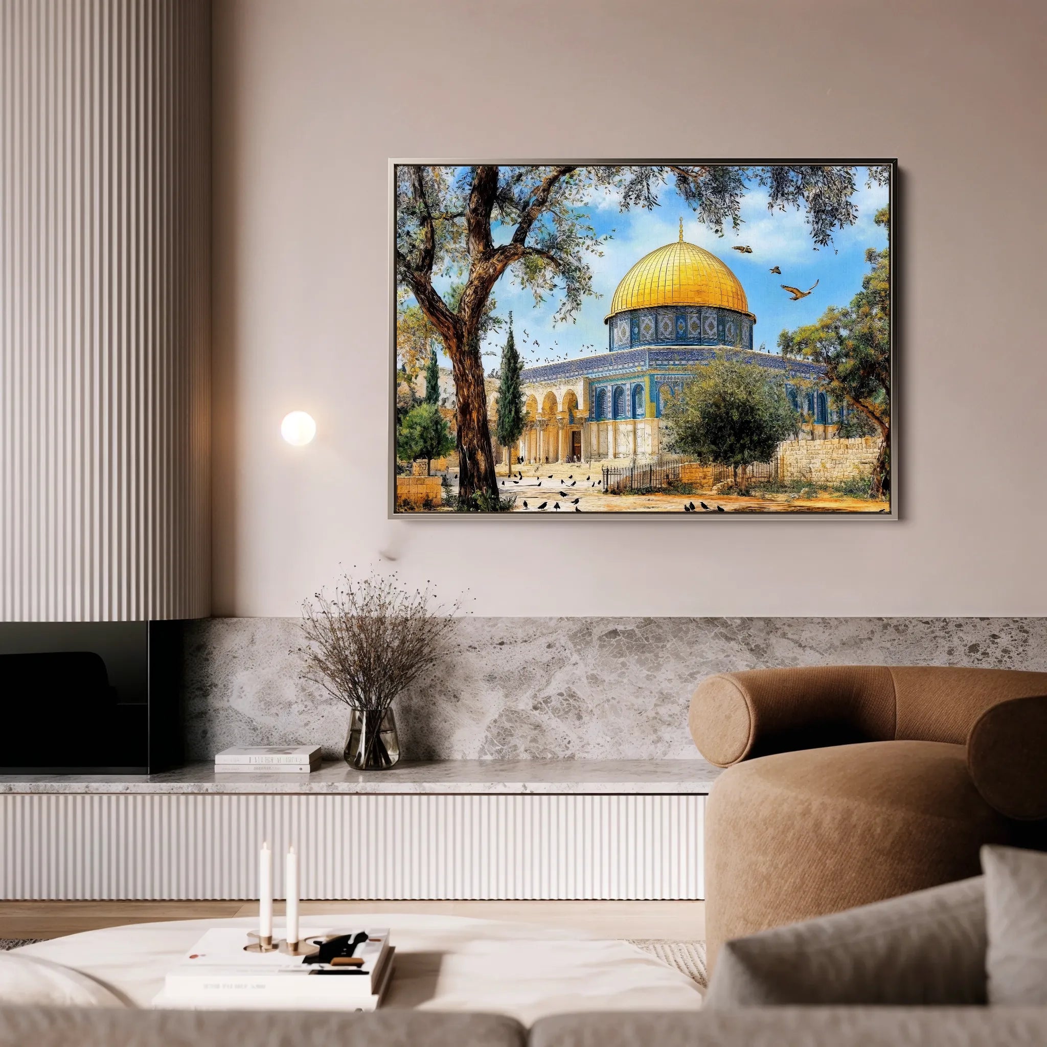 Palestine 054 Canvas Art 60 x 40 cm / Black