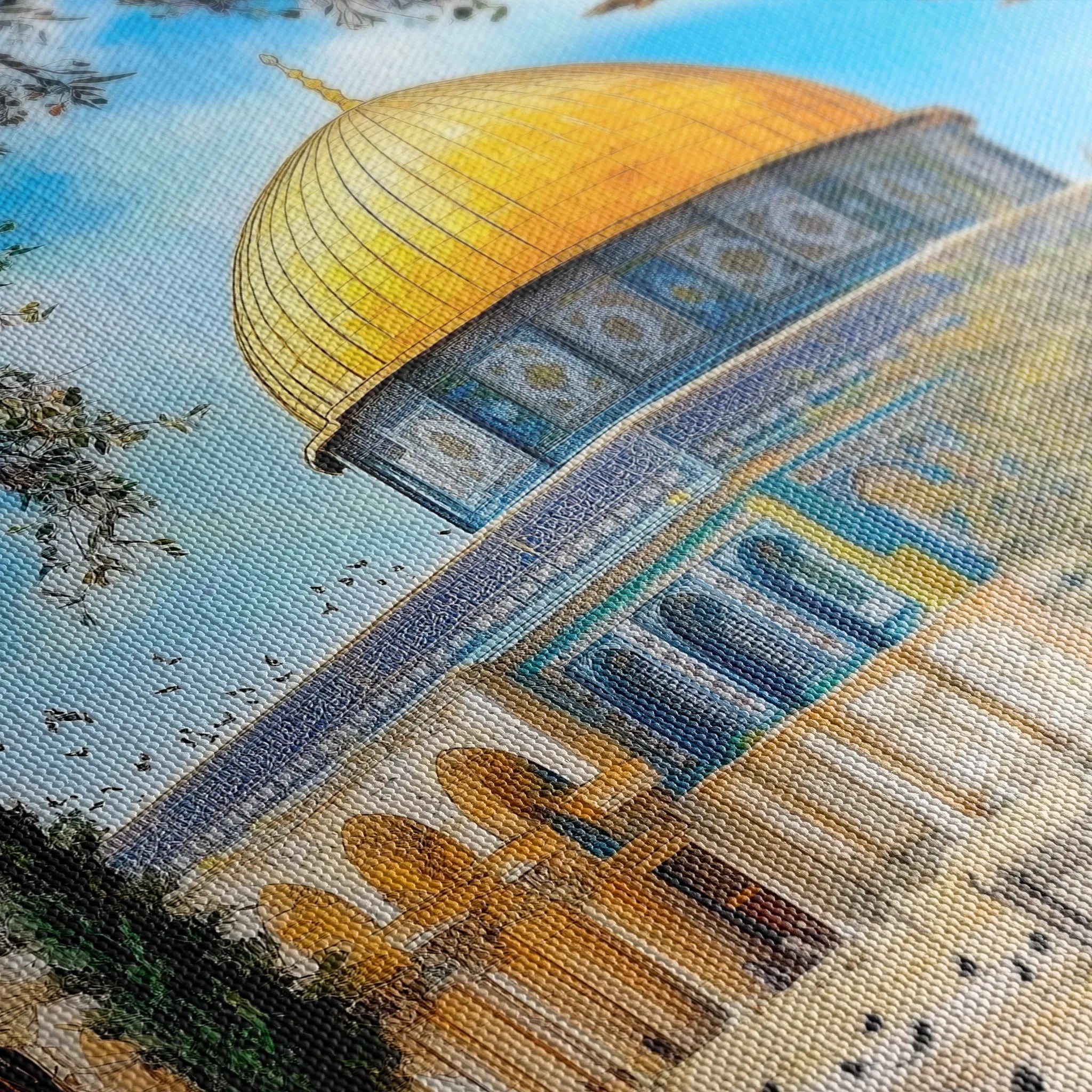 Palestine 054 Canvas Art 60 x 40 cm / Black