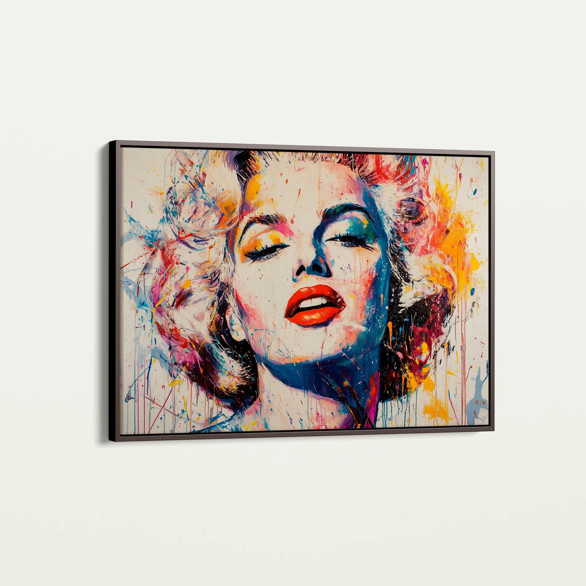 Portrait 054 Canvas Art 60 x 40 cm / Black