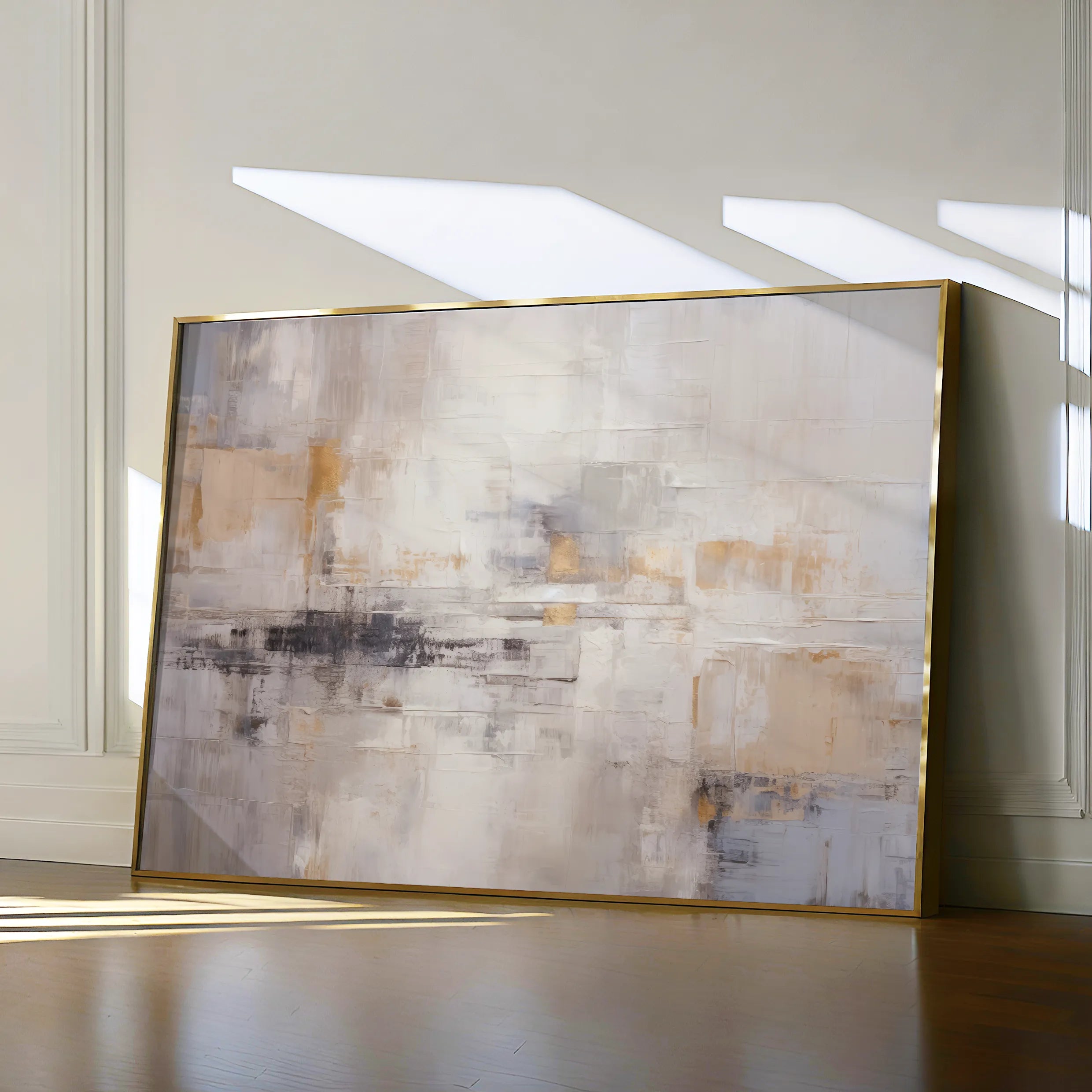 Abstract 055 Canvas Art 60 x 40 cm / Black