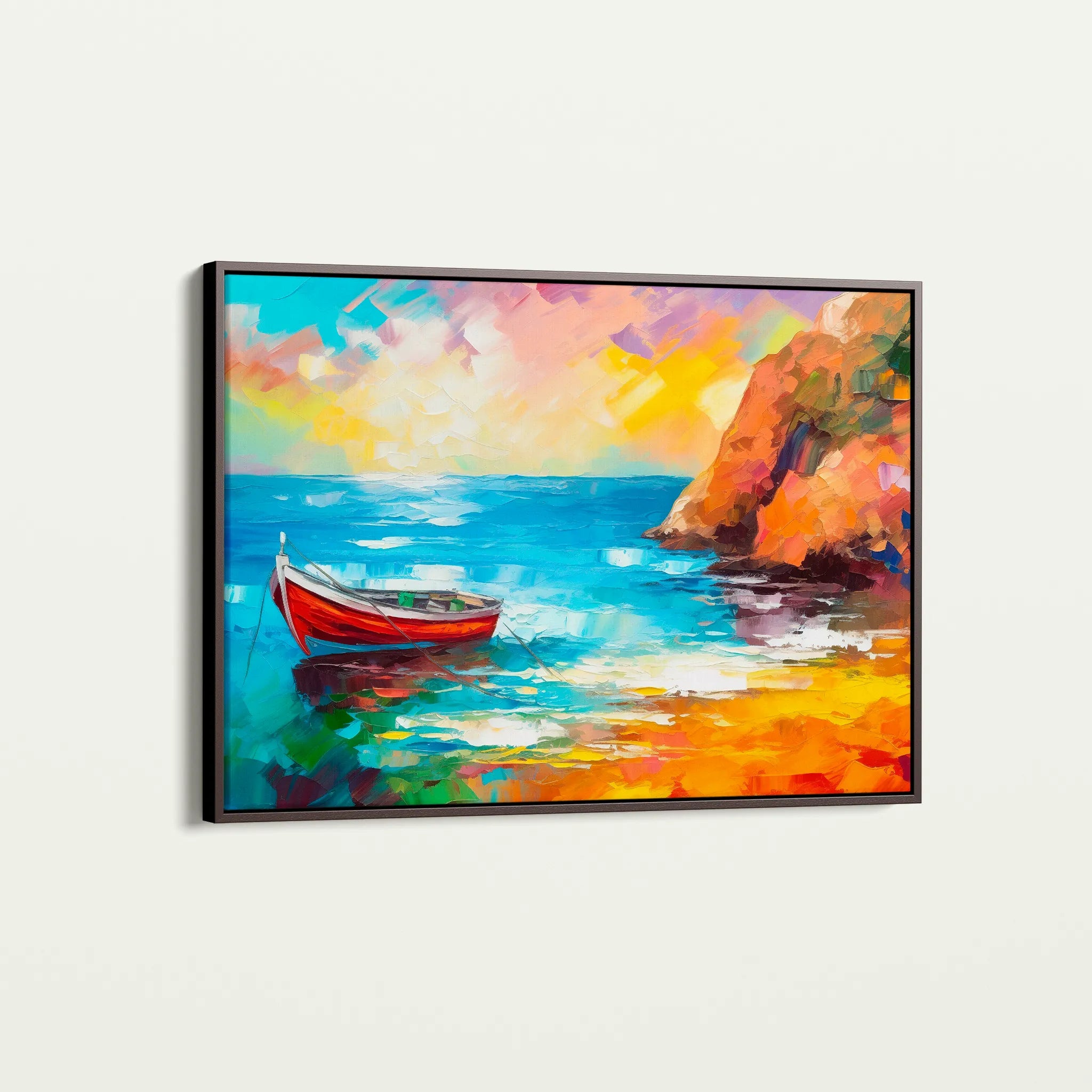 Landscape 055 Canvas Art 60 x 40 cm / Black