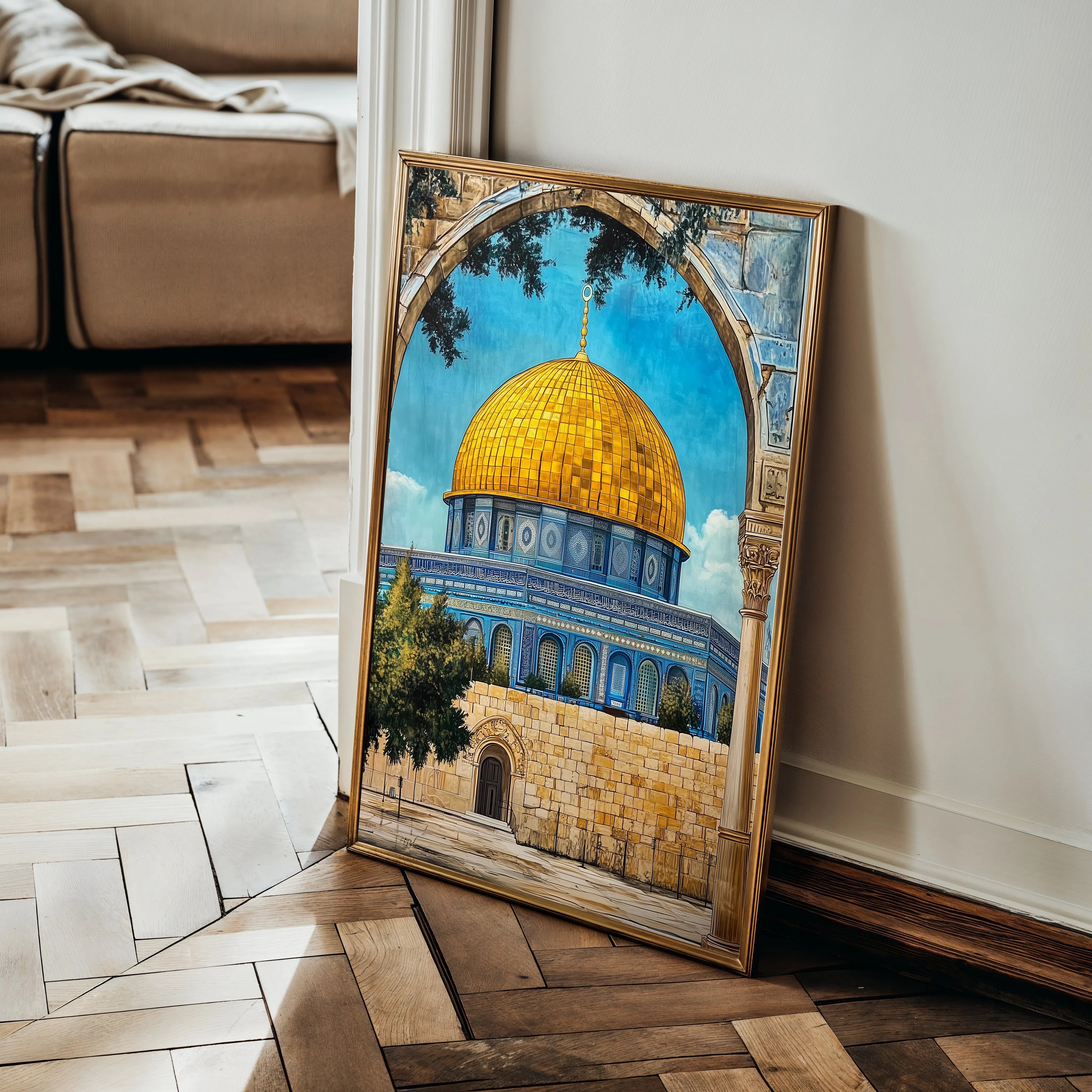 Palestine 055 Canvas Art 60 x 40 cm / Black