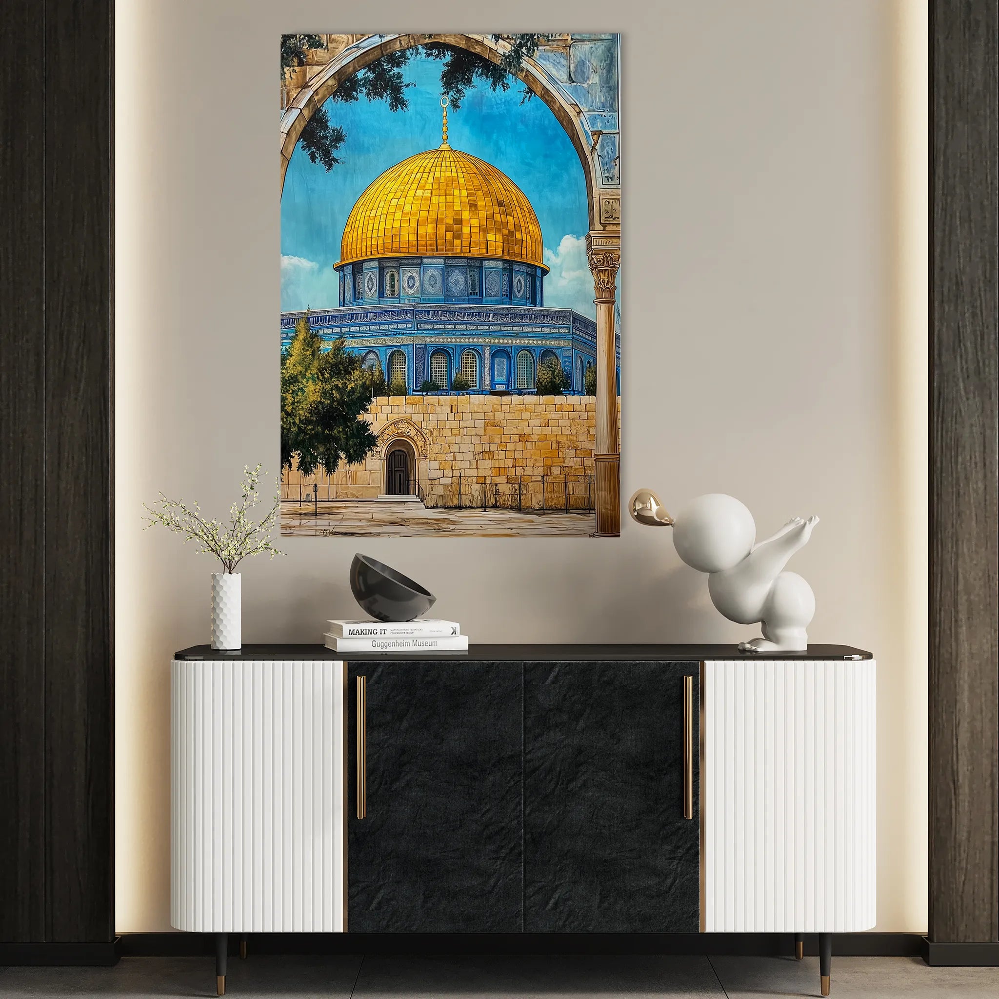Palestine 055 Canvas Art 60 x 40 cm / Black