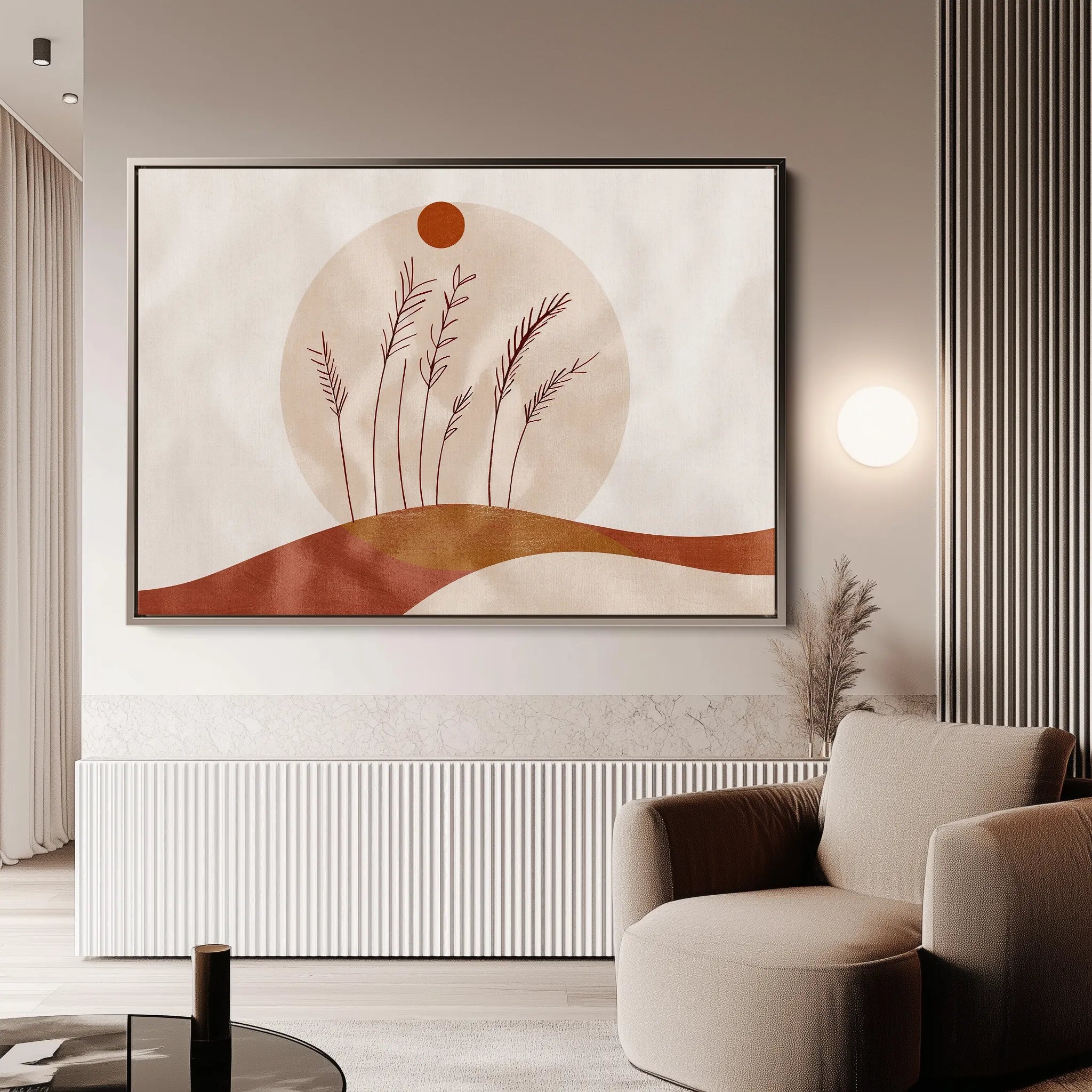 Boho 056 Canvas Art 60 x 40 cm / Black