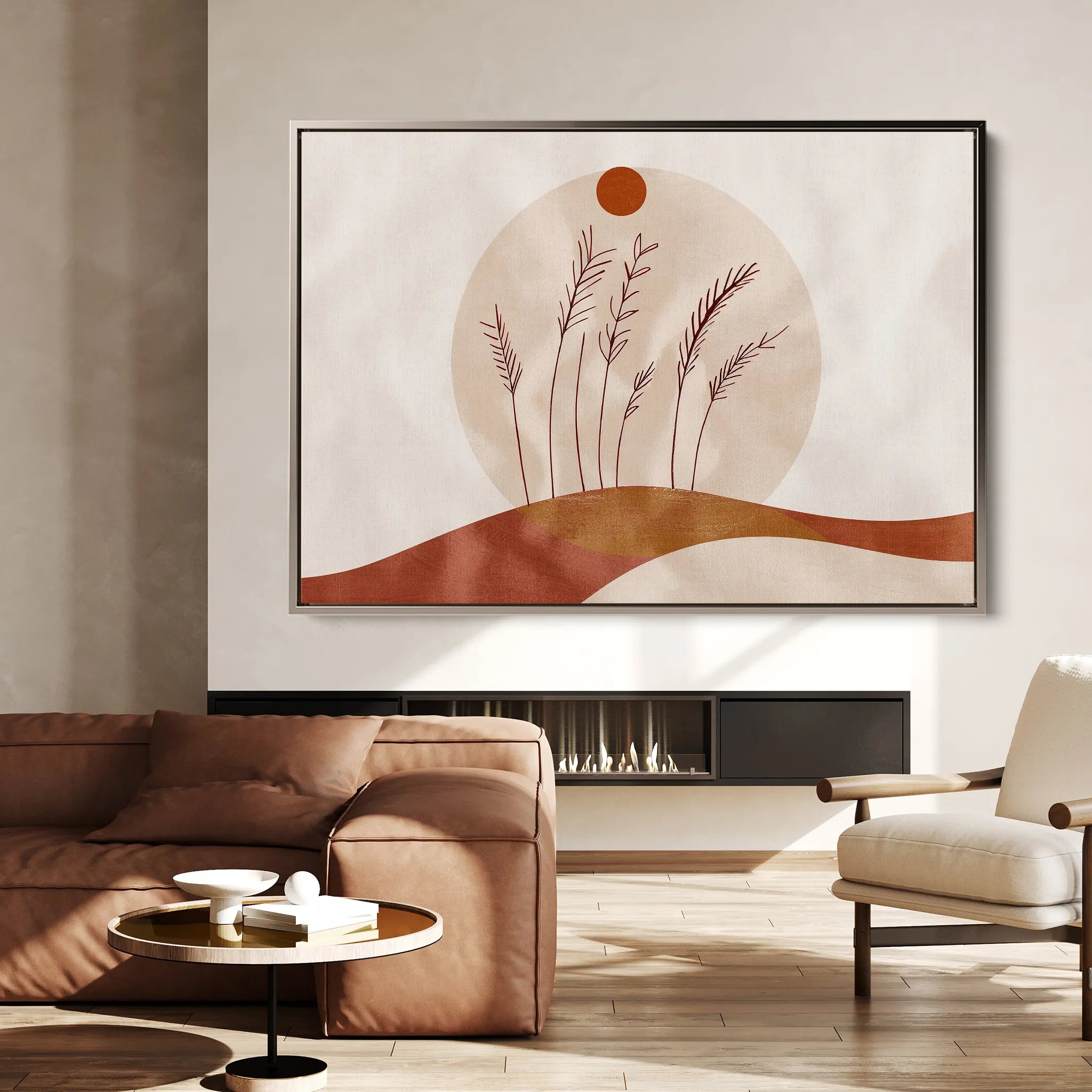 Boho 056 Canvas Art 60 x 40 cm / Black