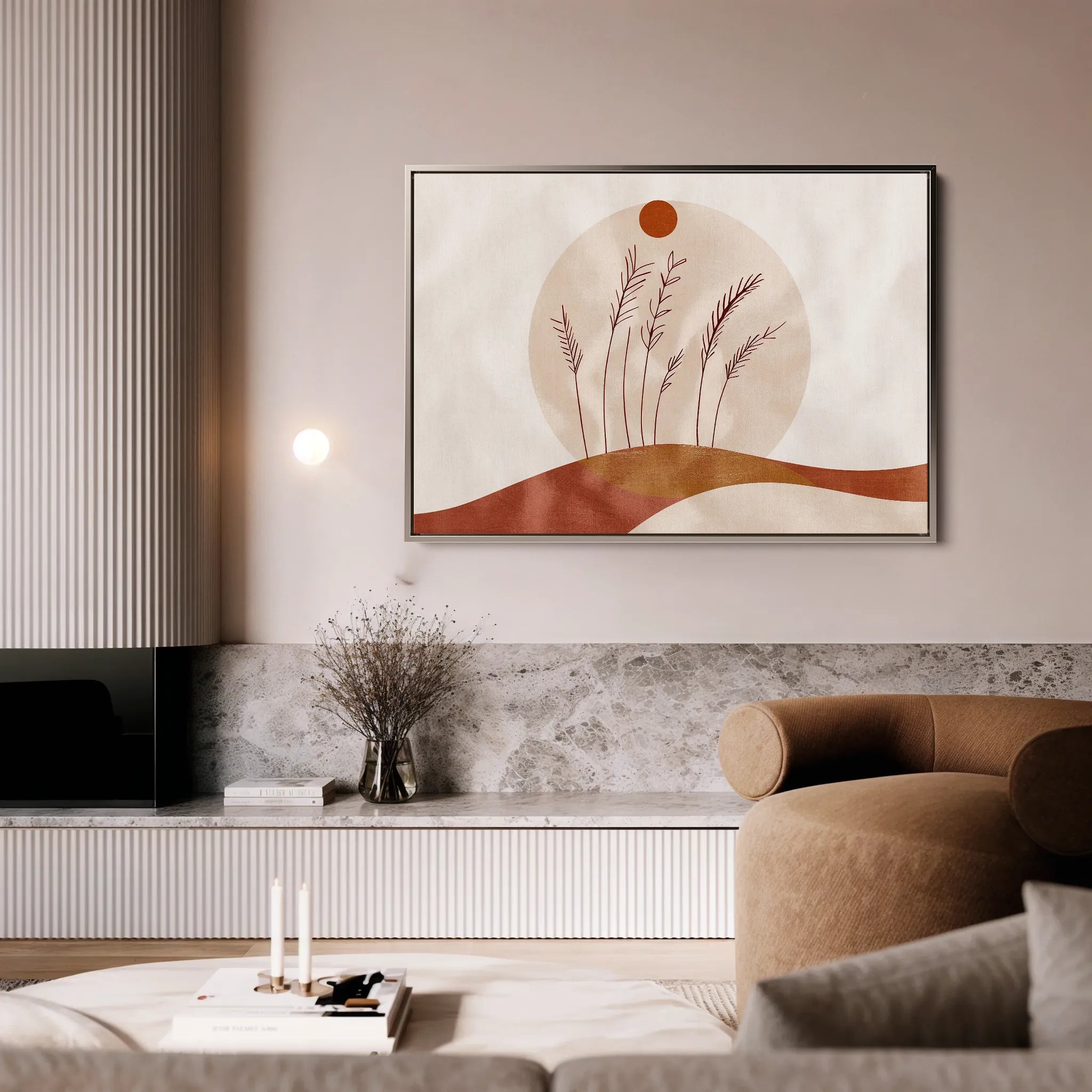 Boho 056 Canvas Art 60 x 40 cm / Black