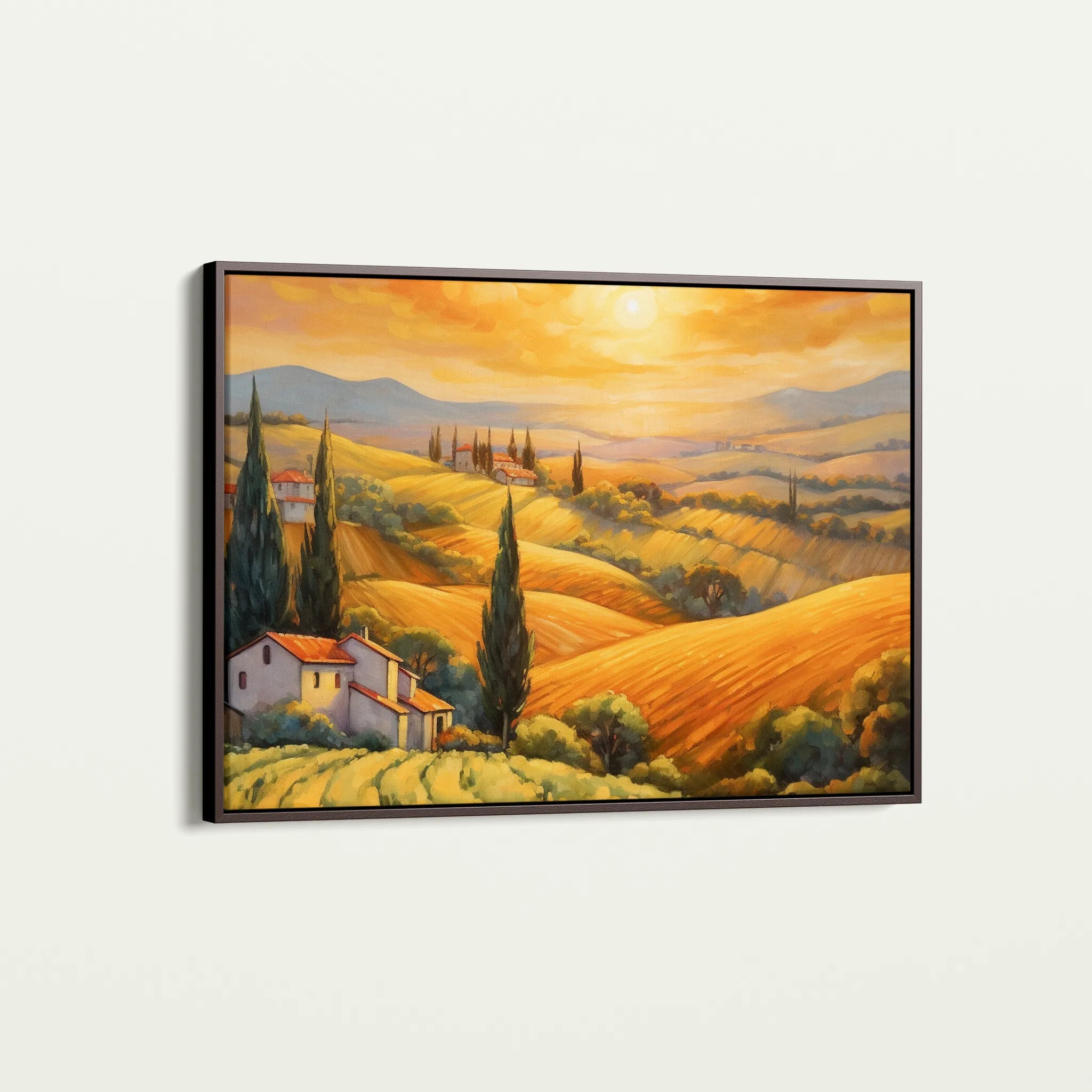 Landscape 056 Canvas Art 60 x 40 cm / Black
