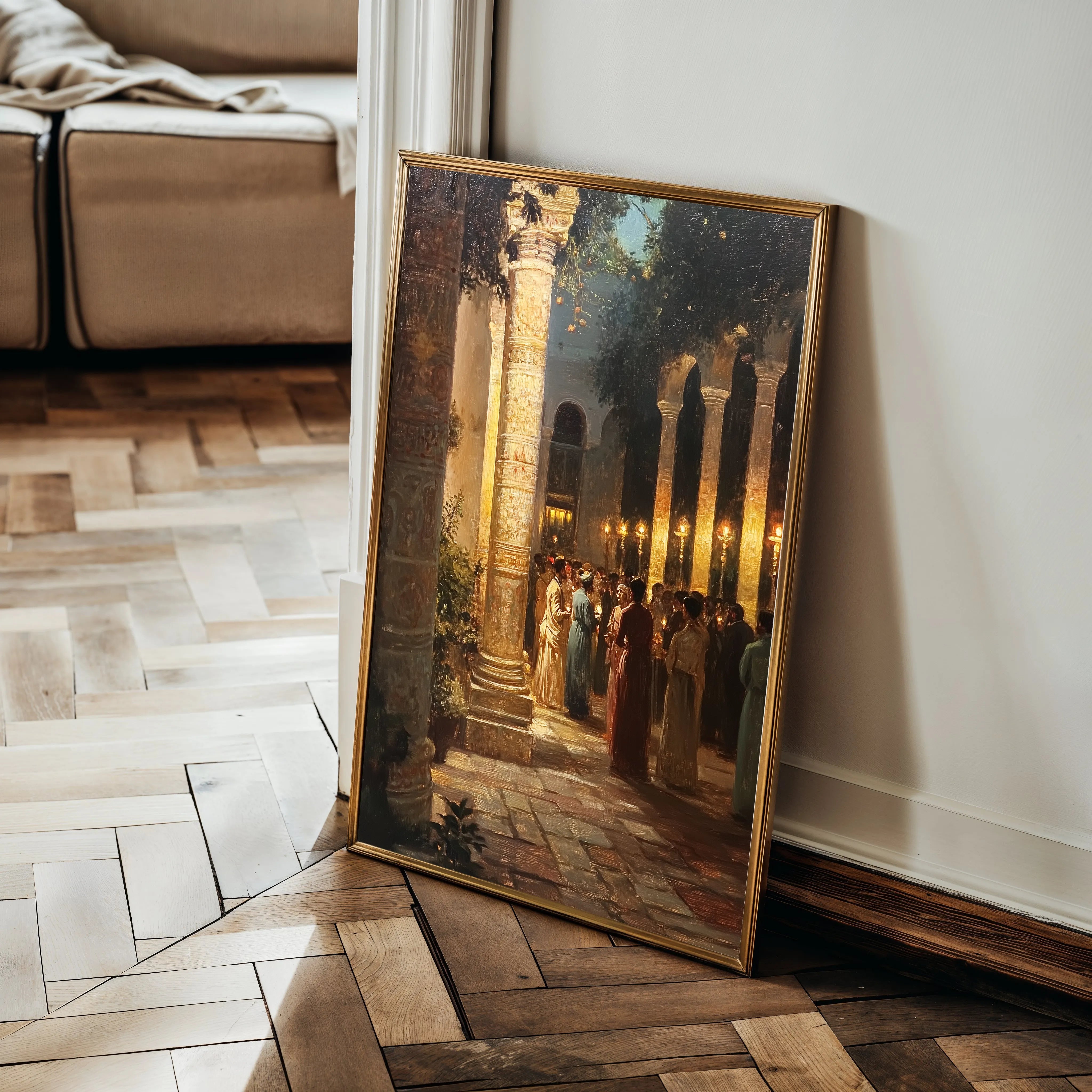 Orientalist 056 Canvas Art 60 x 40 cm / Black