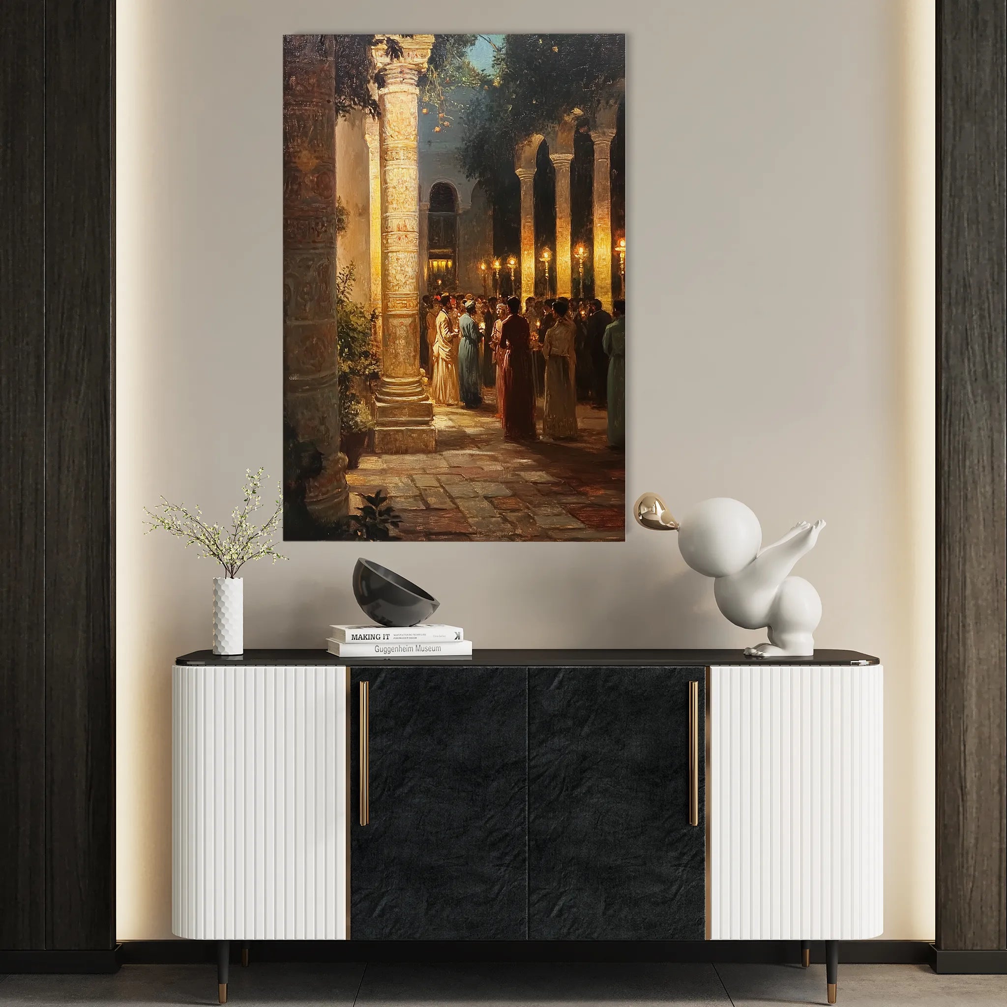 Orientalist 056 Canvas Art 60 x 40 cm / Black