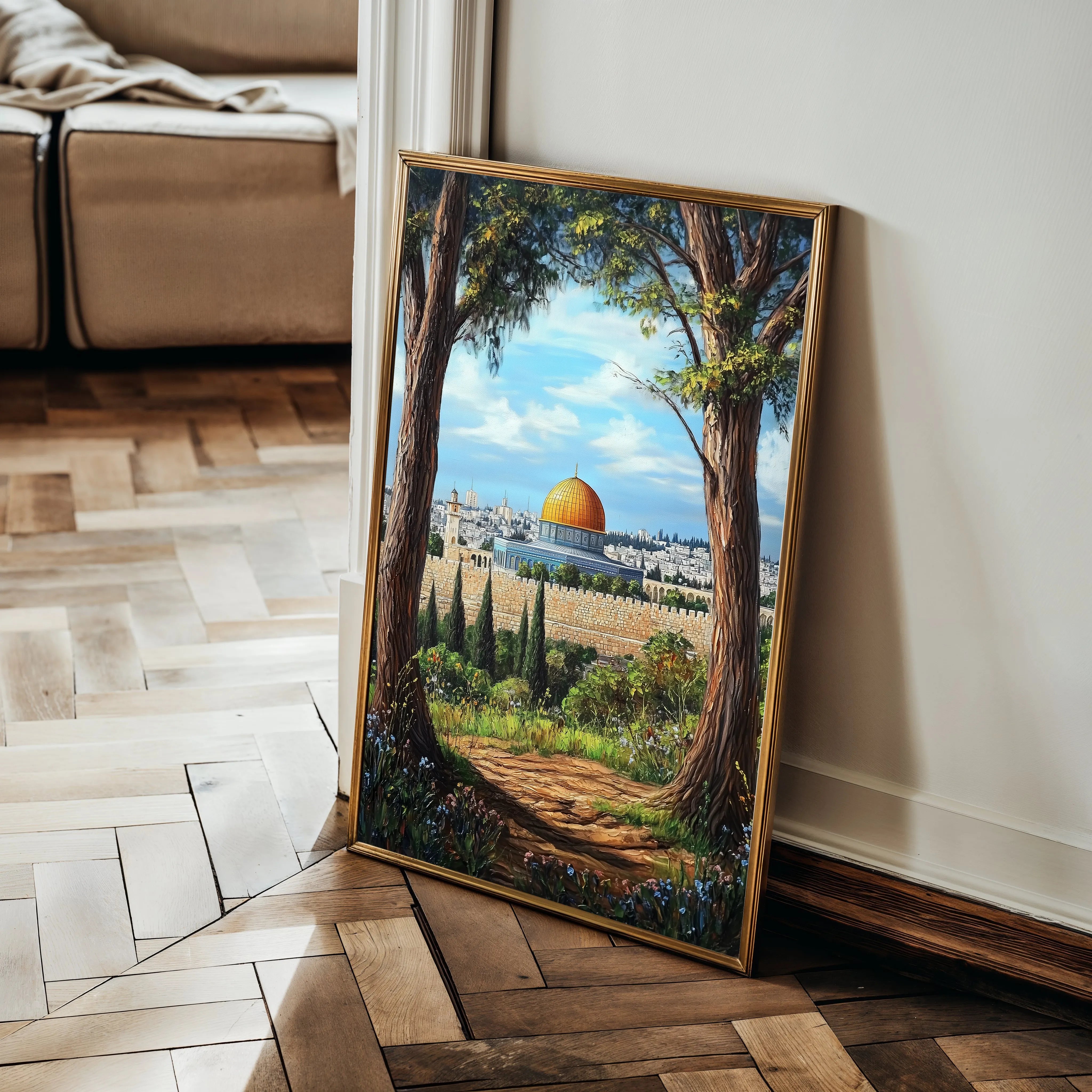 Palestine 056 Canvas Art 60 x 40 cm / Black
