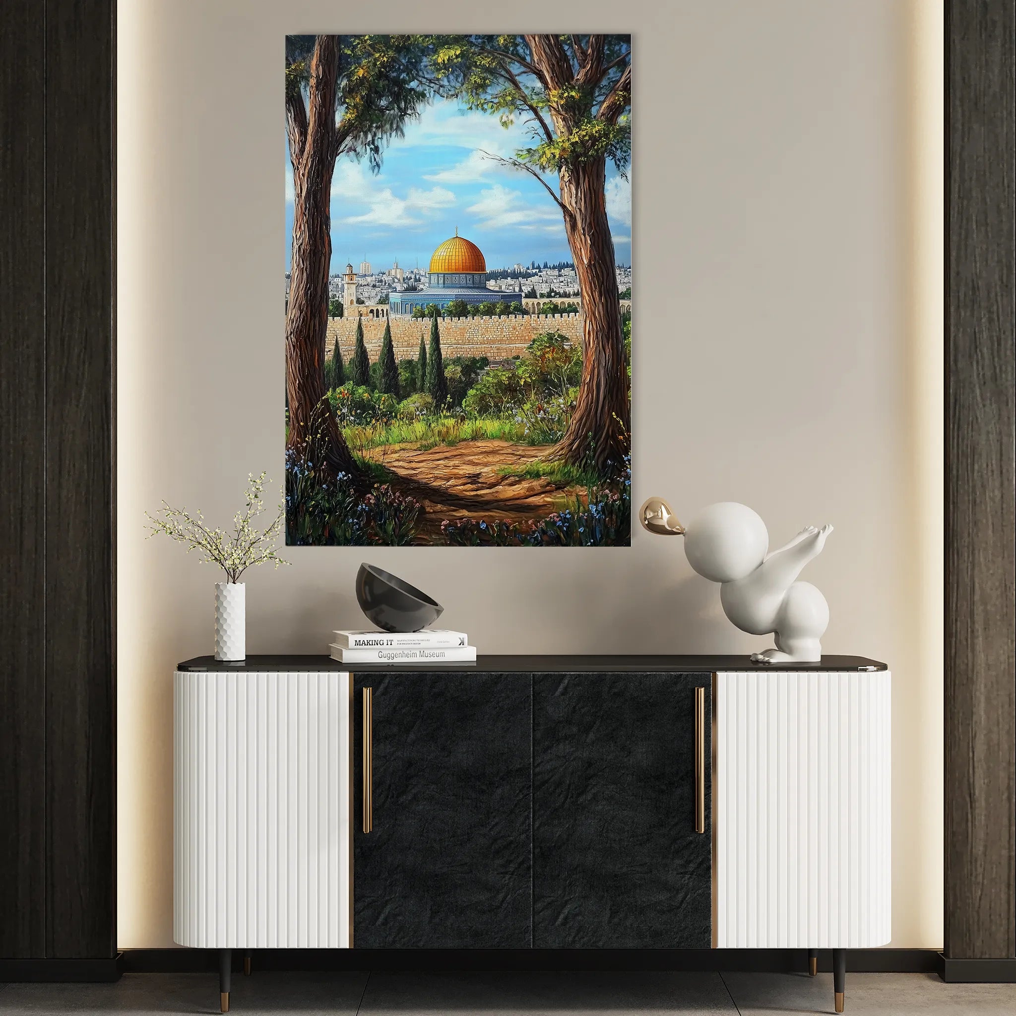 Palestine 056 Canvas Art 60 x 40 cm / Black