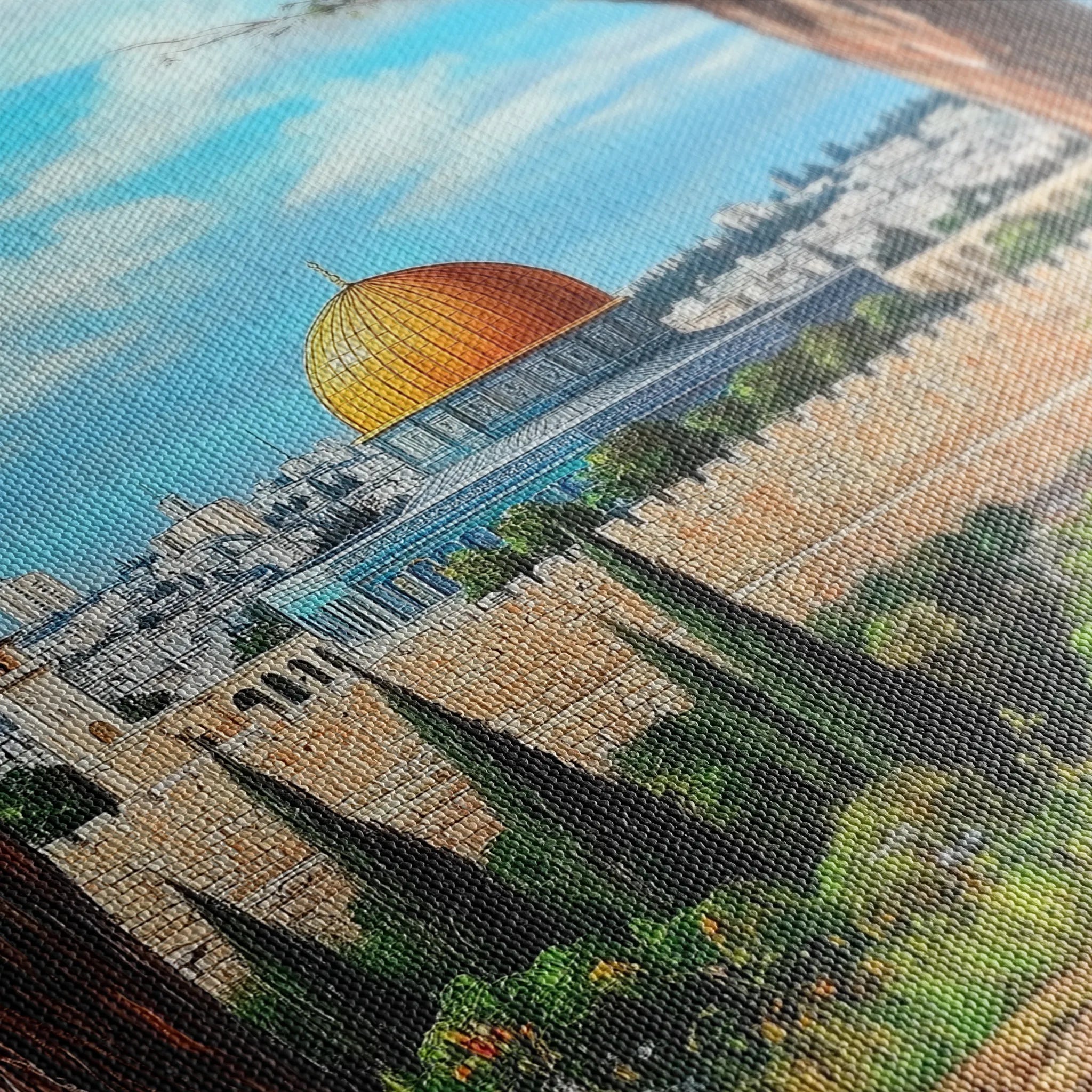 Palestine 056 Canvas Art 60 x 40 cm / Black