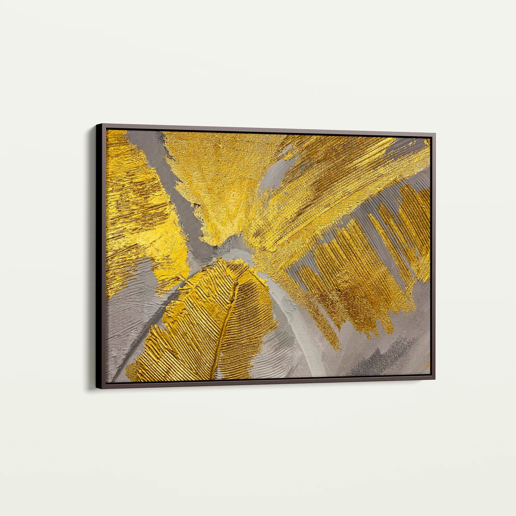Floral 057 Canvas Art 60 x 40 cm / Black