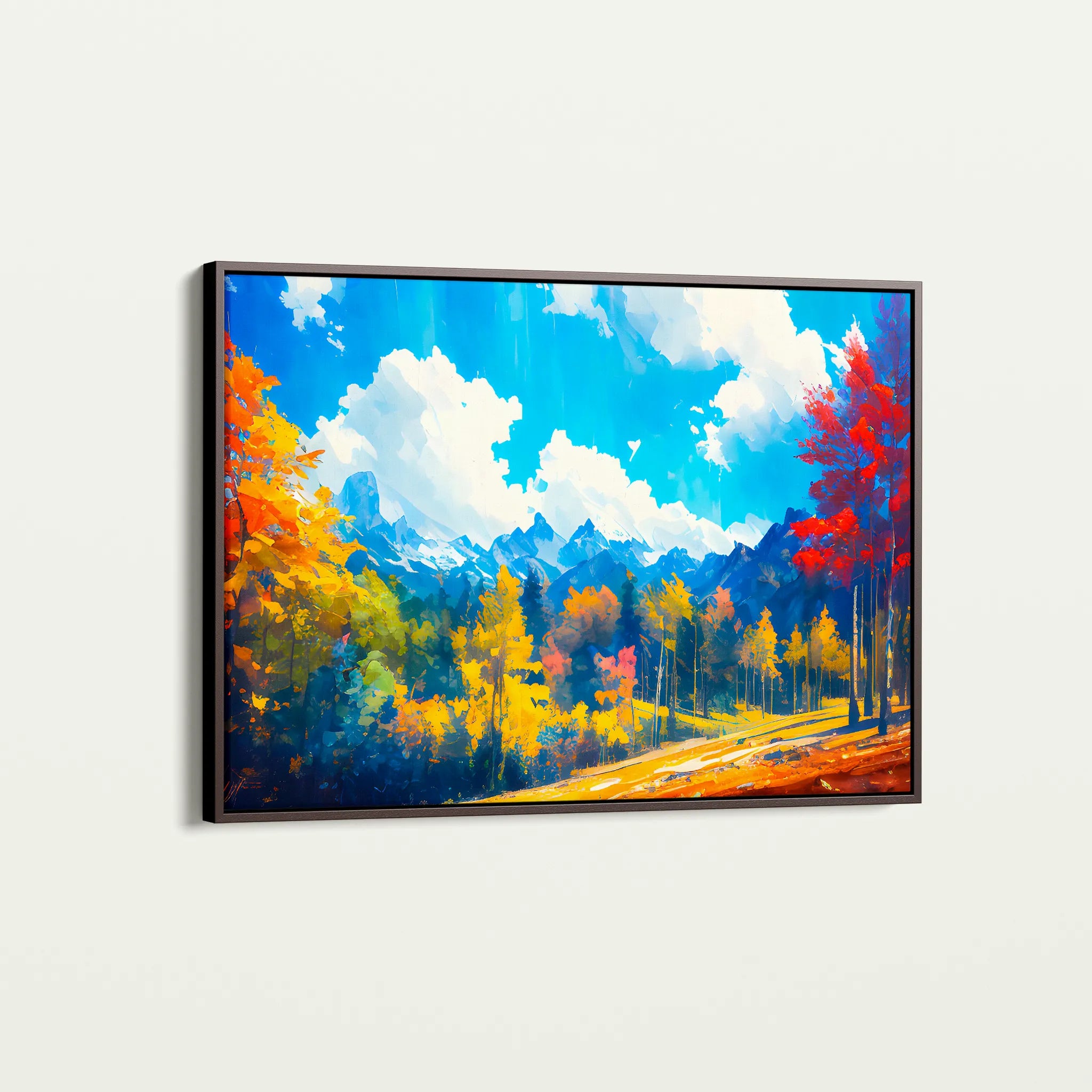 Landscape 057 Canvas Art 60 x 40 cm / Black