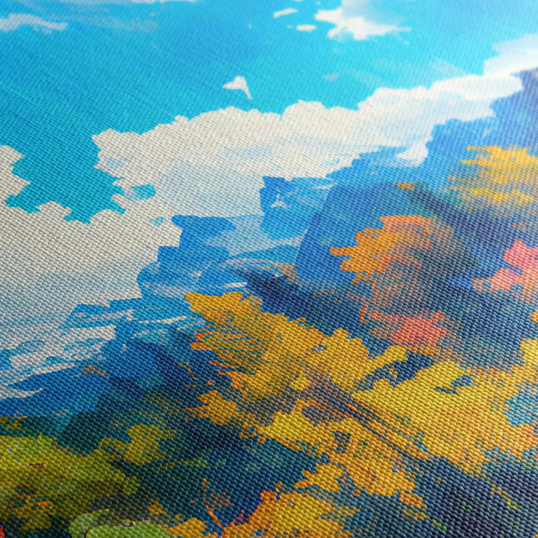 Landscape 057 Canvas Art 60 x 40 cm / Black