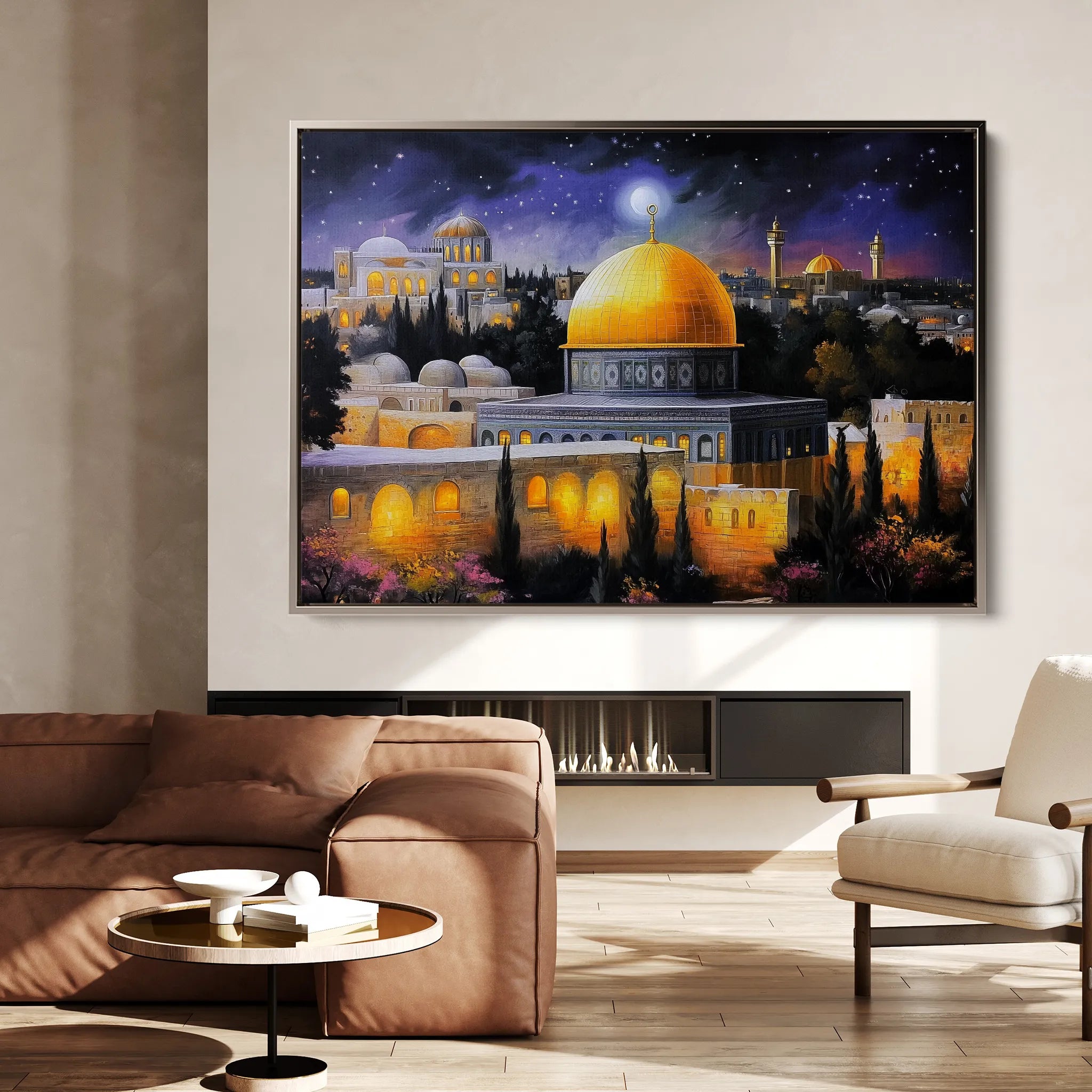 Palestine 057 Canvas Art 60 x 40 cm / Black