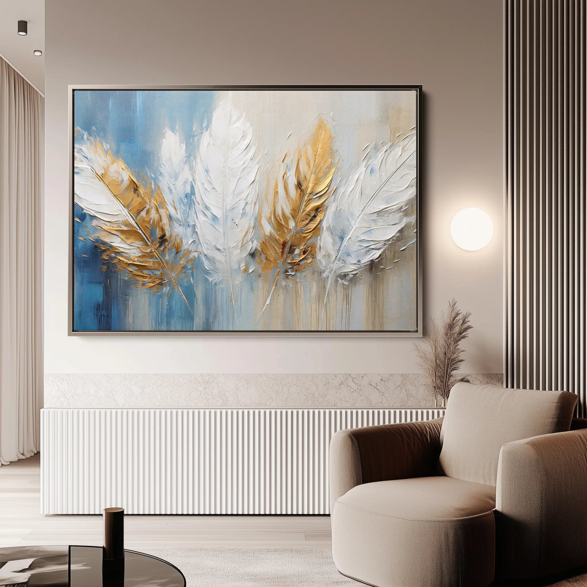 Abstract 058 Canvas Art 60 x 40 cm / Black