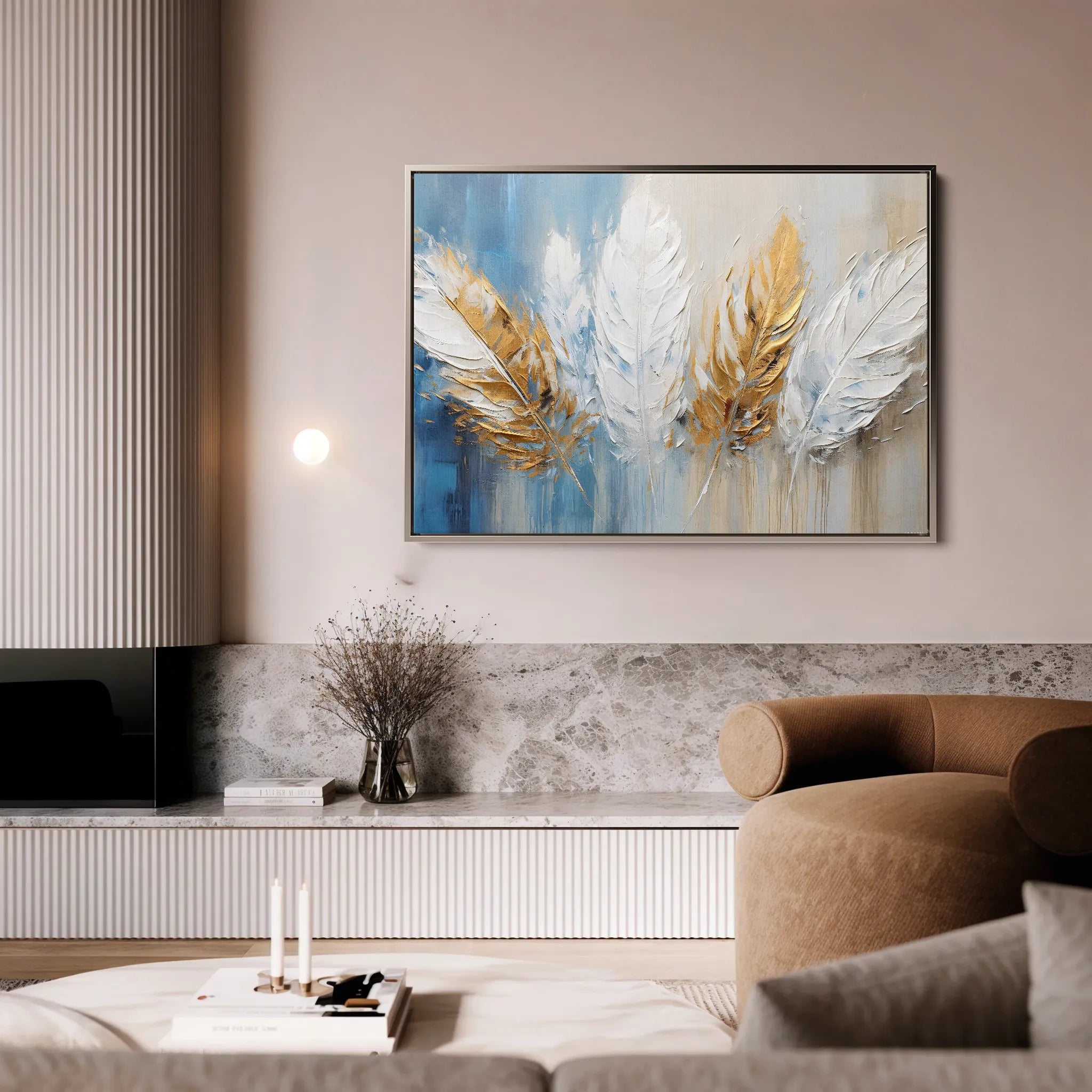 Abstract 058 Canvas Art 60 x 40 cm / Black