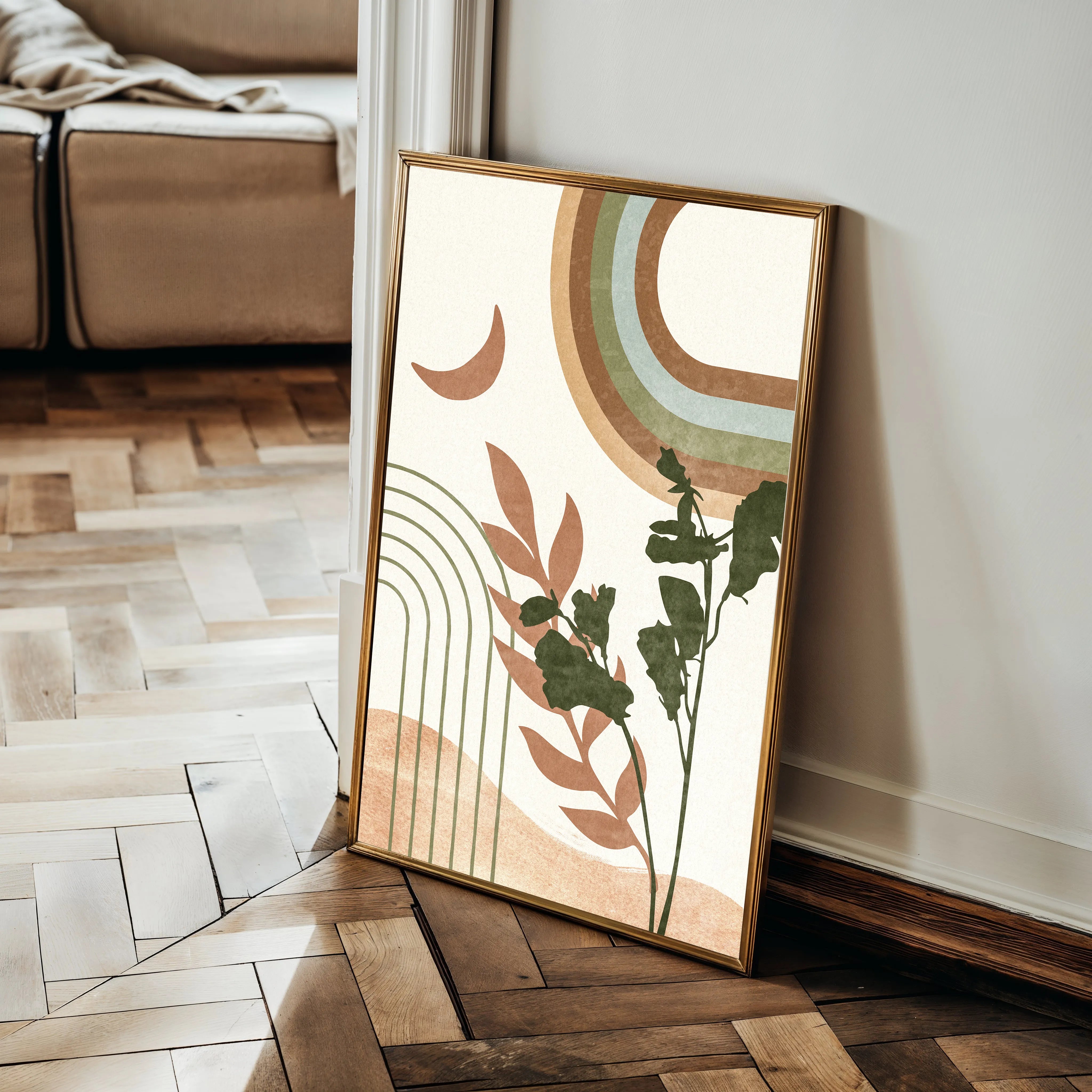 Boho 058 Canvas Art 60 x 40 cm / Black