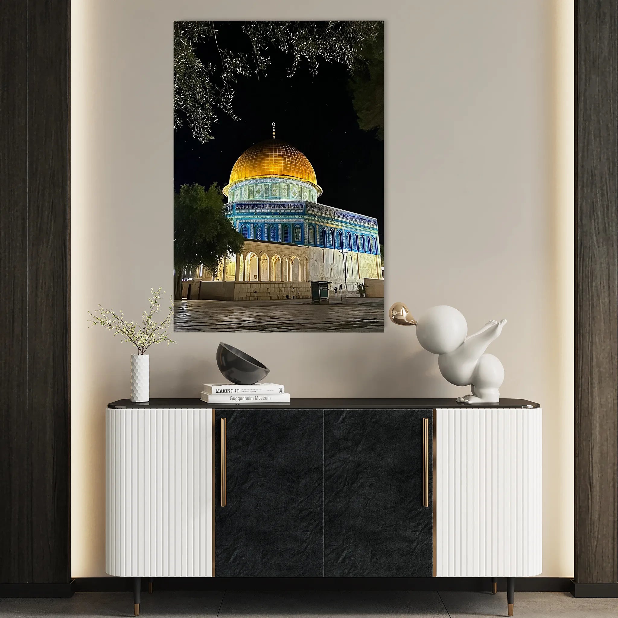 Palestine 058 Canvas Art 60 x 40 cm / Black