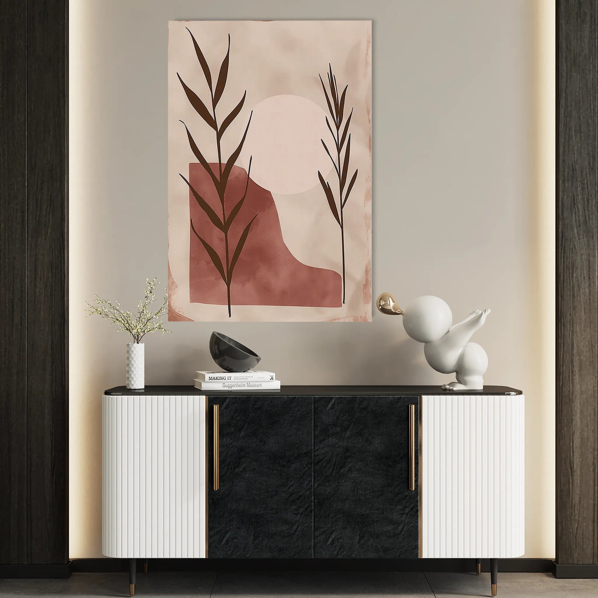 Boho 059 Canvas Art 60 x 40 cm / Black