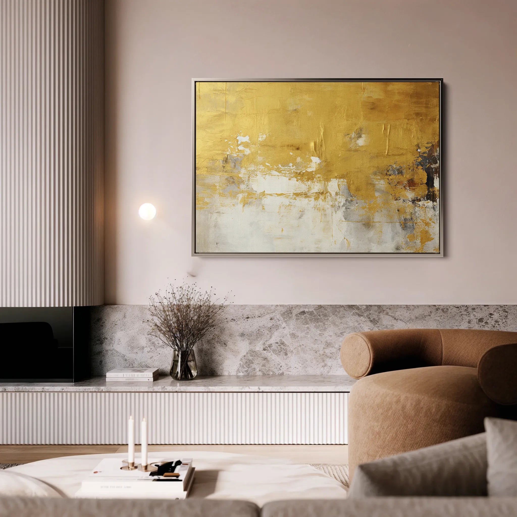 Abstract 060 Canvas Art 60 x 40 cm / Black