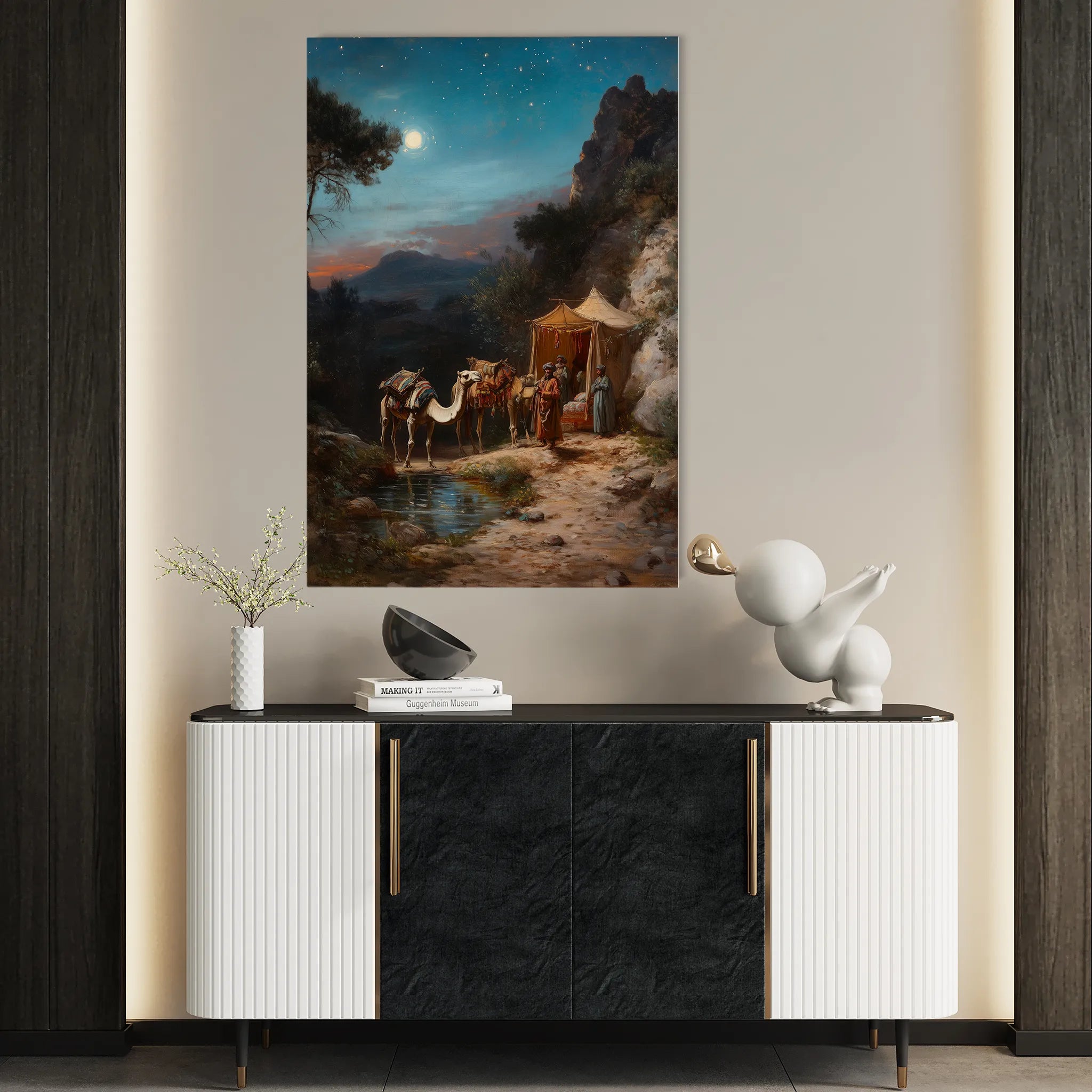 Orientalist 060 Canvas Art 60 x 40 cm / Black