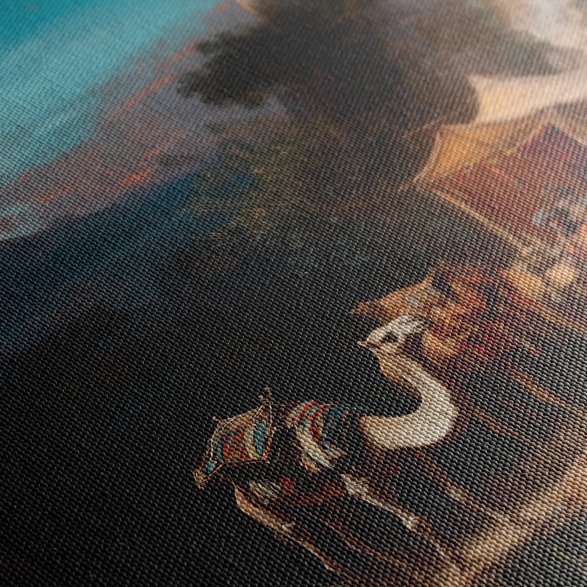 Orientalist 060 Canvas Art 60 x 40 cm / Black