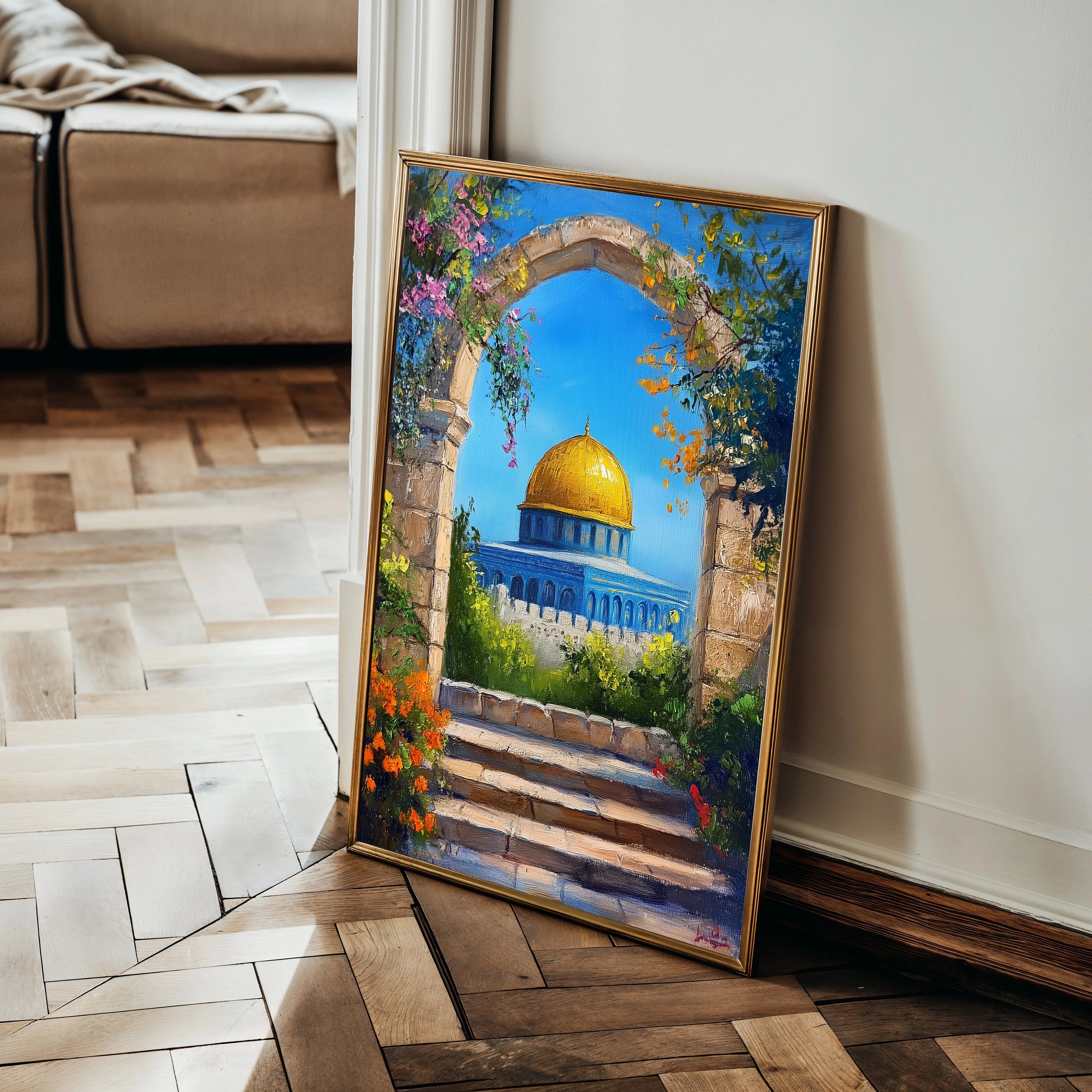 Palestine 060 Canvas Art 60 x 40 cm / Black