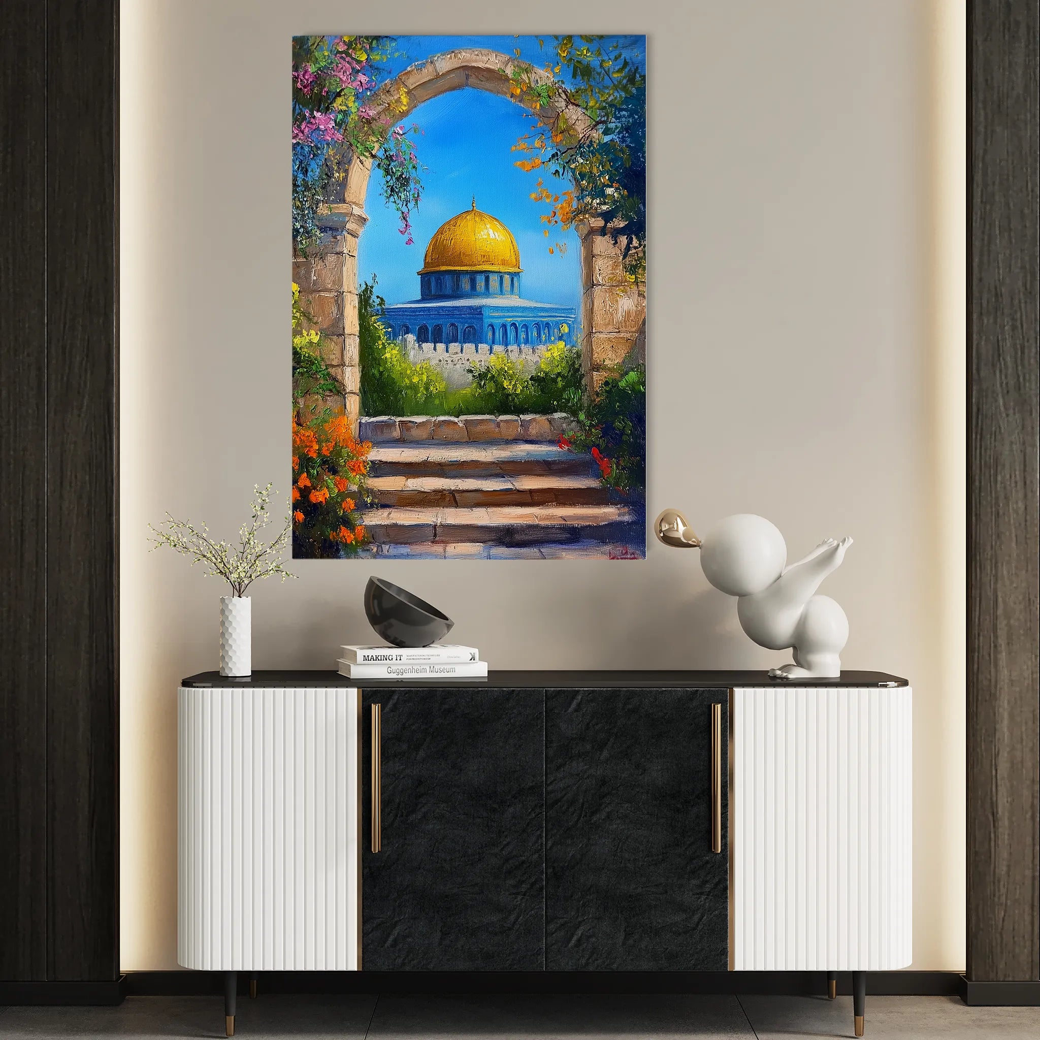 Palestine 060 Canvas Art 60 x 40 cm / Black