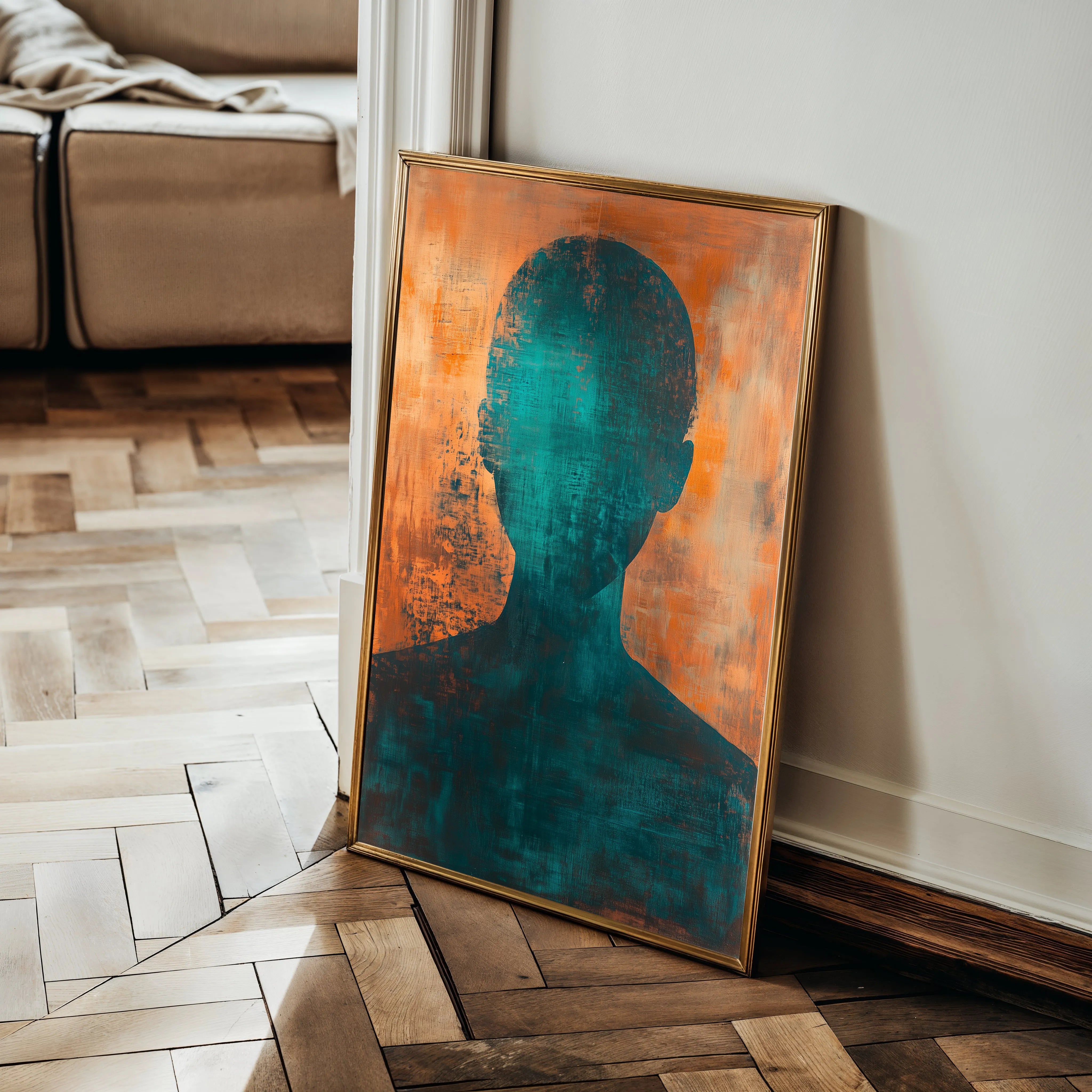 Portrait 060 Canvas Art 60 x 40 cm / Black