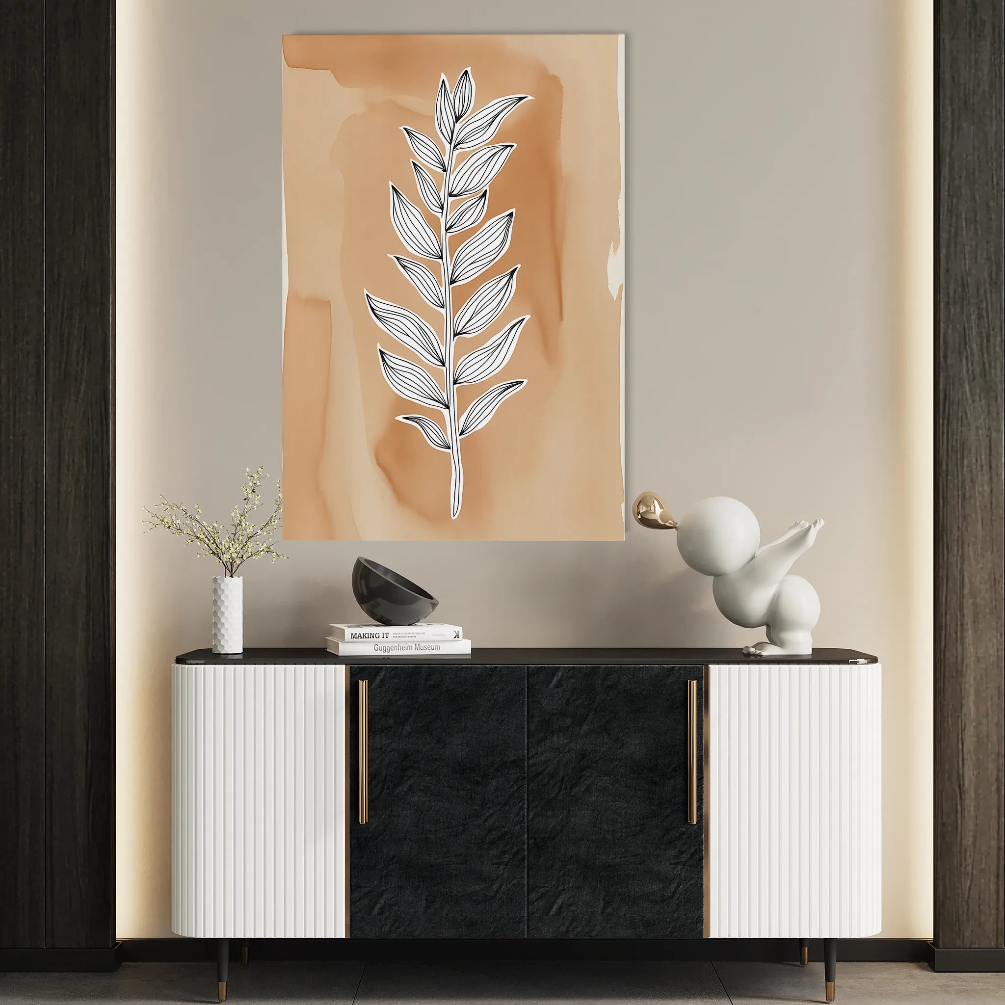 Boho 062 Canvas Art 60 x 40 cm / Black