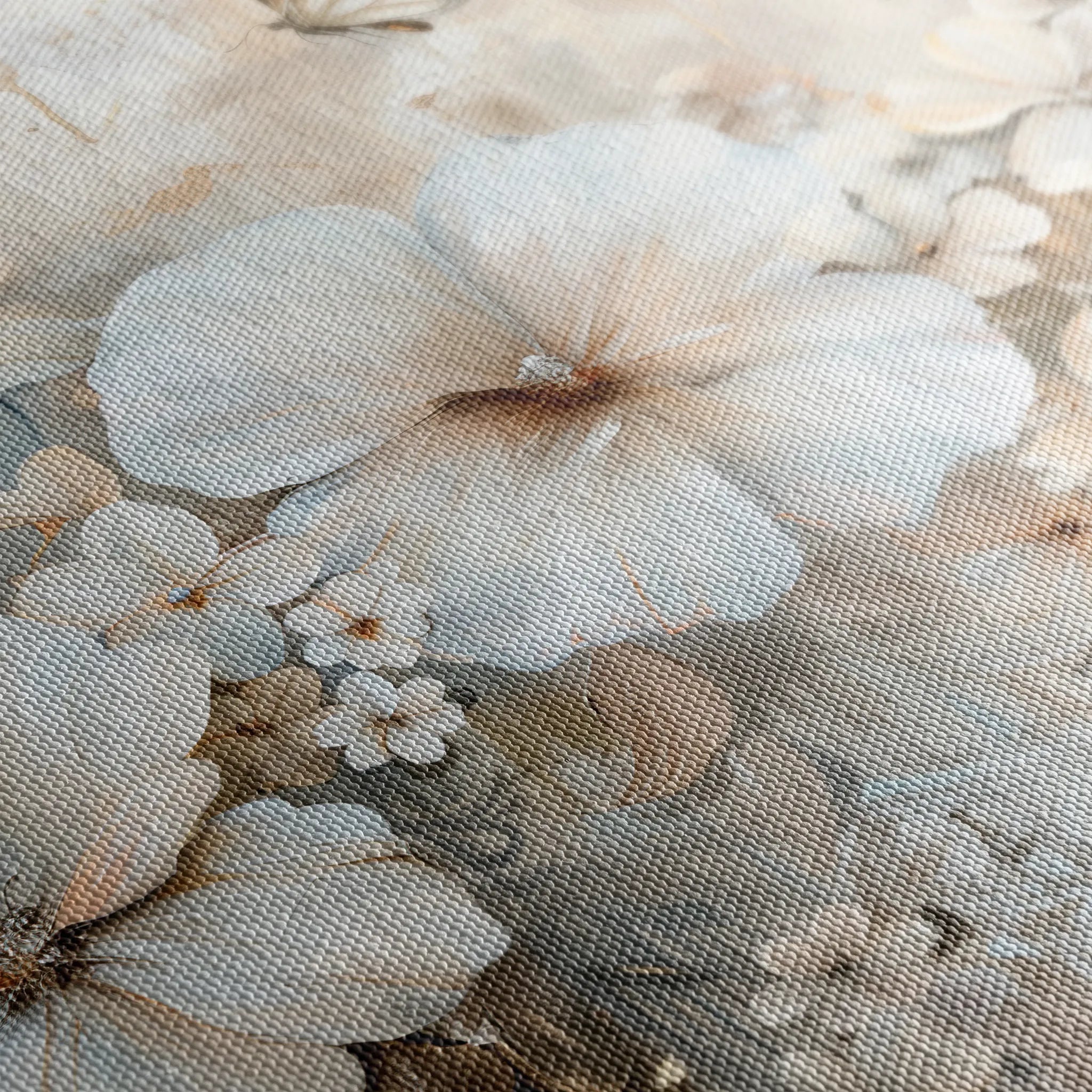 Floral 062 Canvas Art 60 x 40 cm / Black