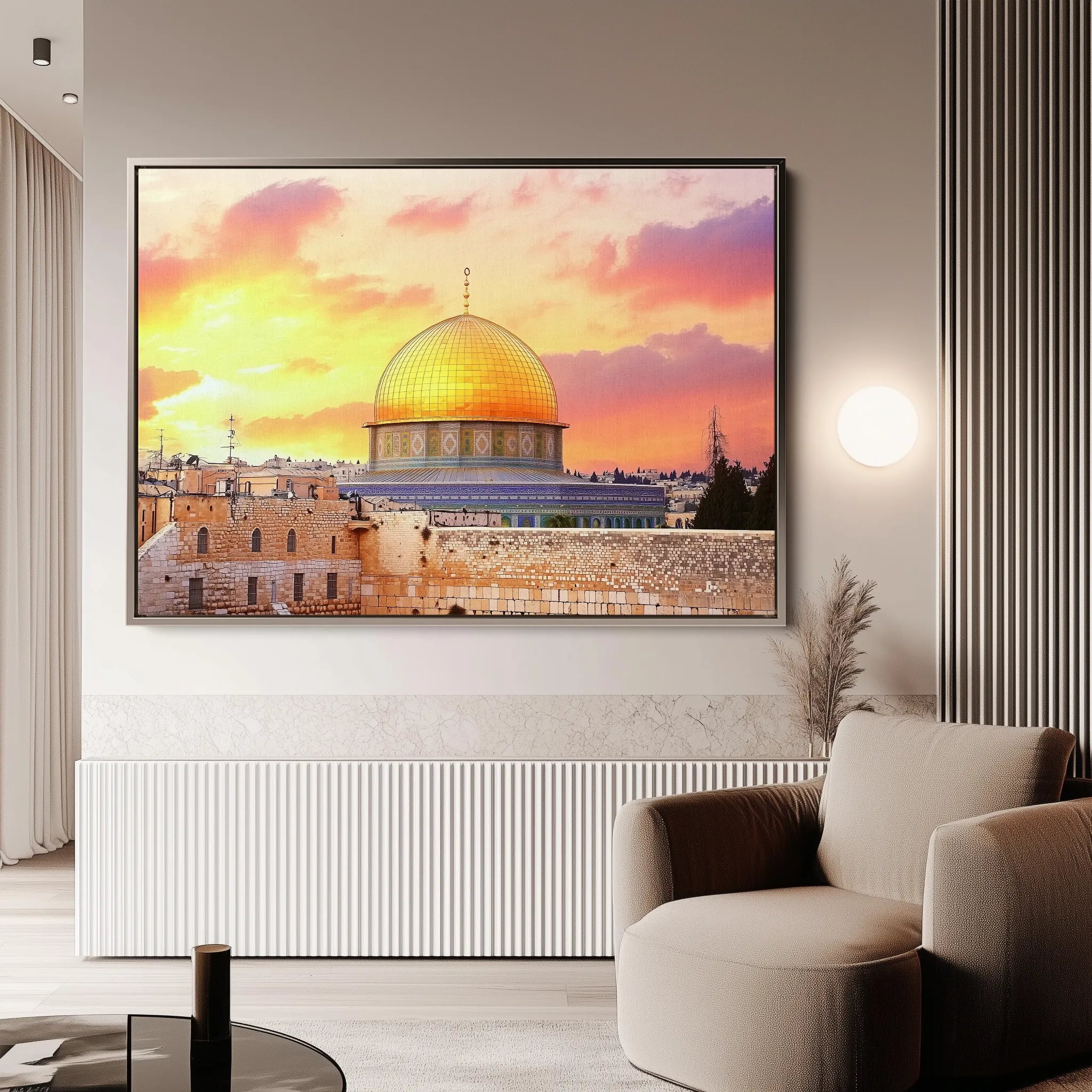 Palestine 062 Canvas Art 60 x 40 cm / Black