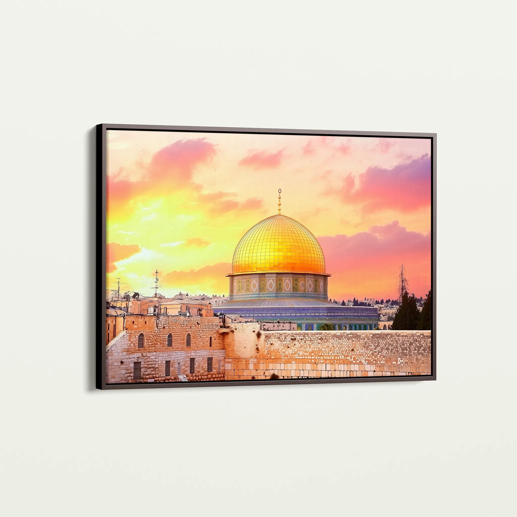 Palestine 062 Canvas Art 60 x 40 cm / Black