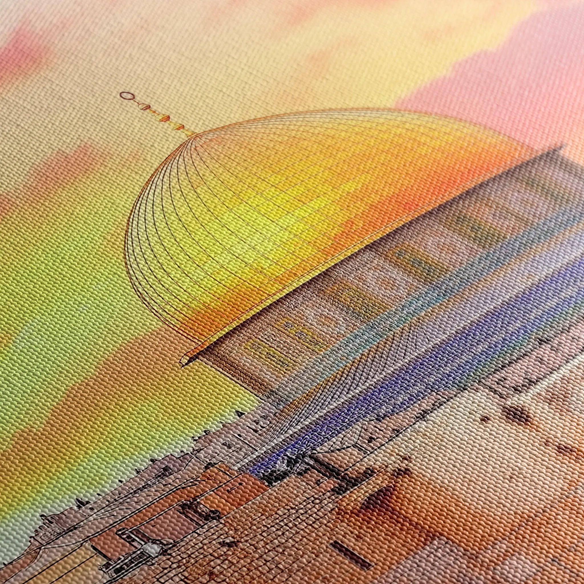 Palestine 062 Canvas Art 60 x 40 cm / Black