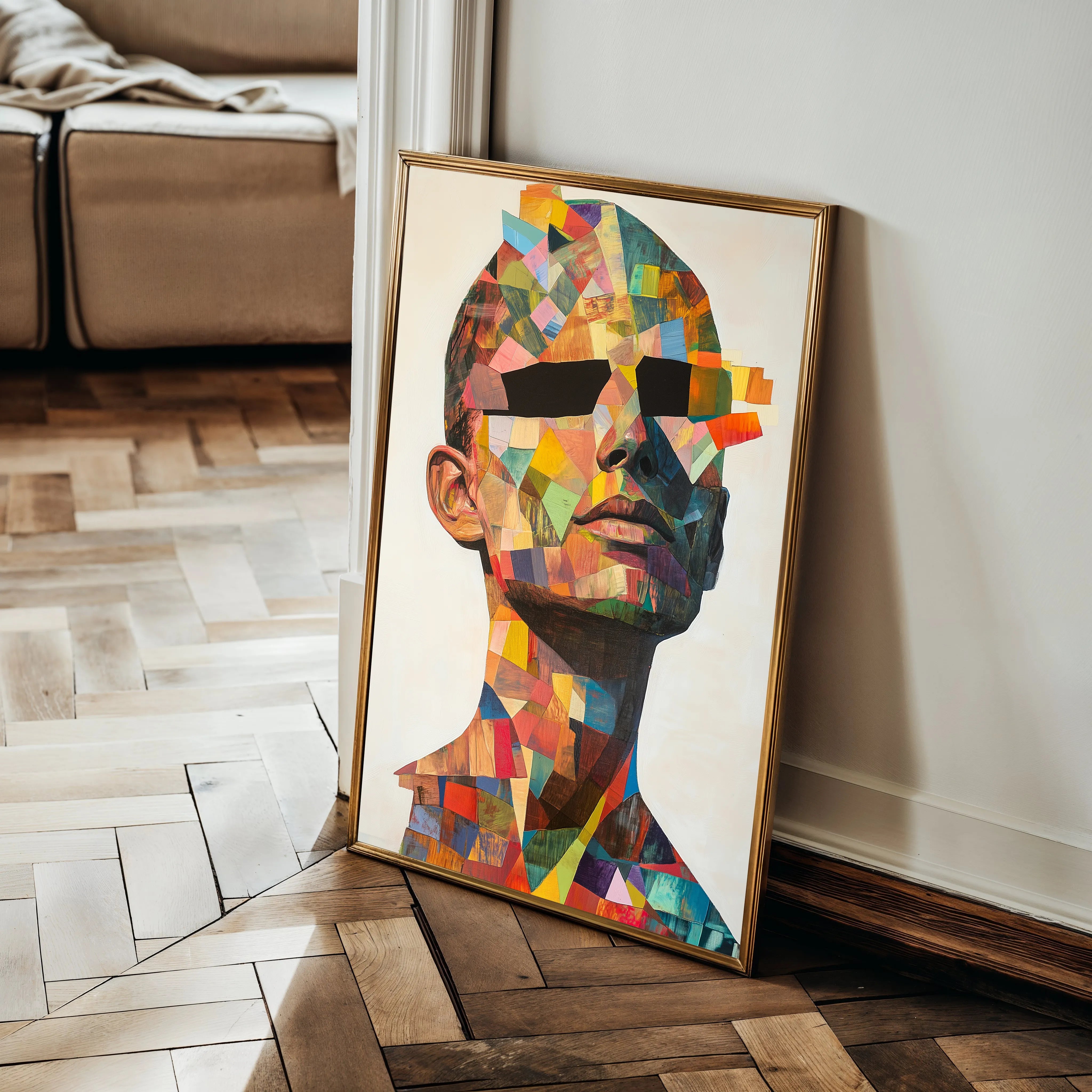 Portrait 062 Canvas Art 60 x 40 cm / Black