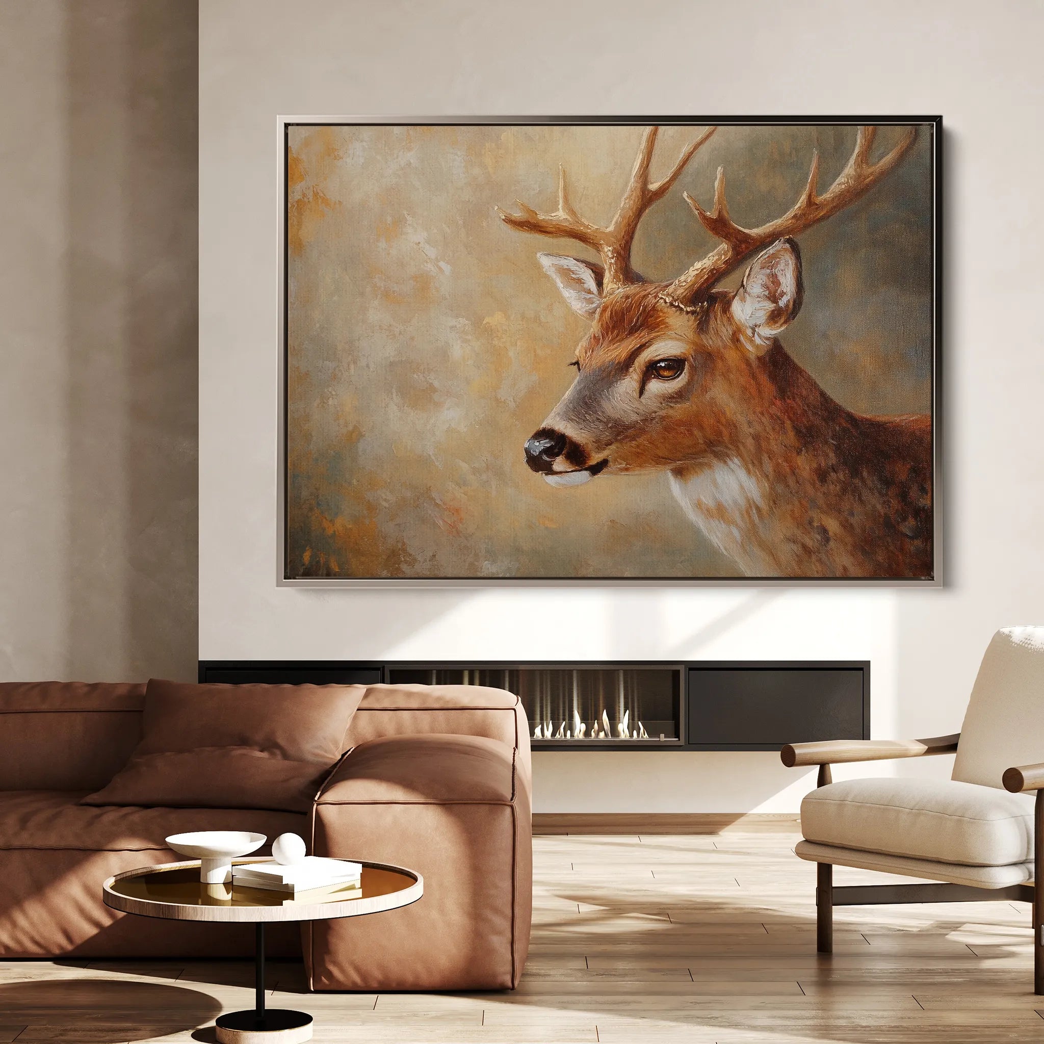 Animals 063 Canvas Art 60 x 40 cm / Black