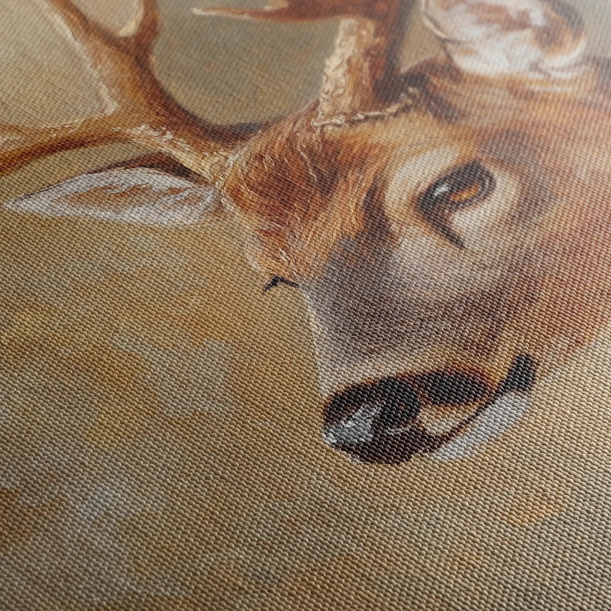 Animals 063 Canvas Art 60 x 40 cm / Black