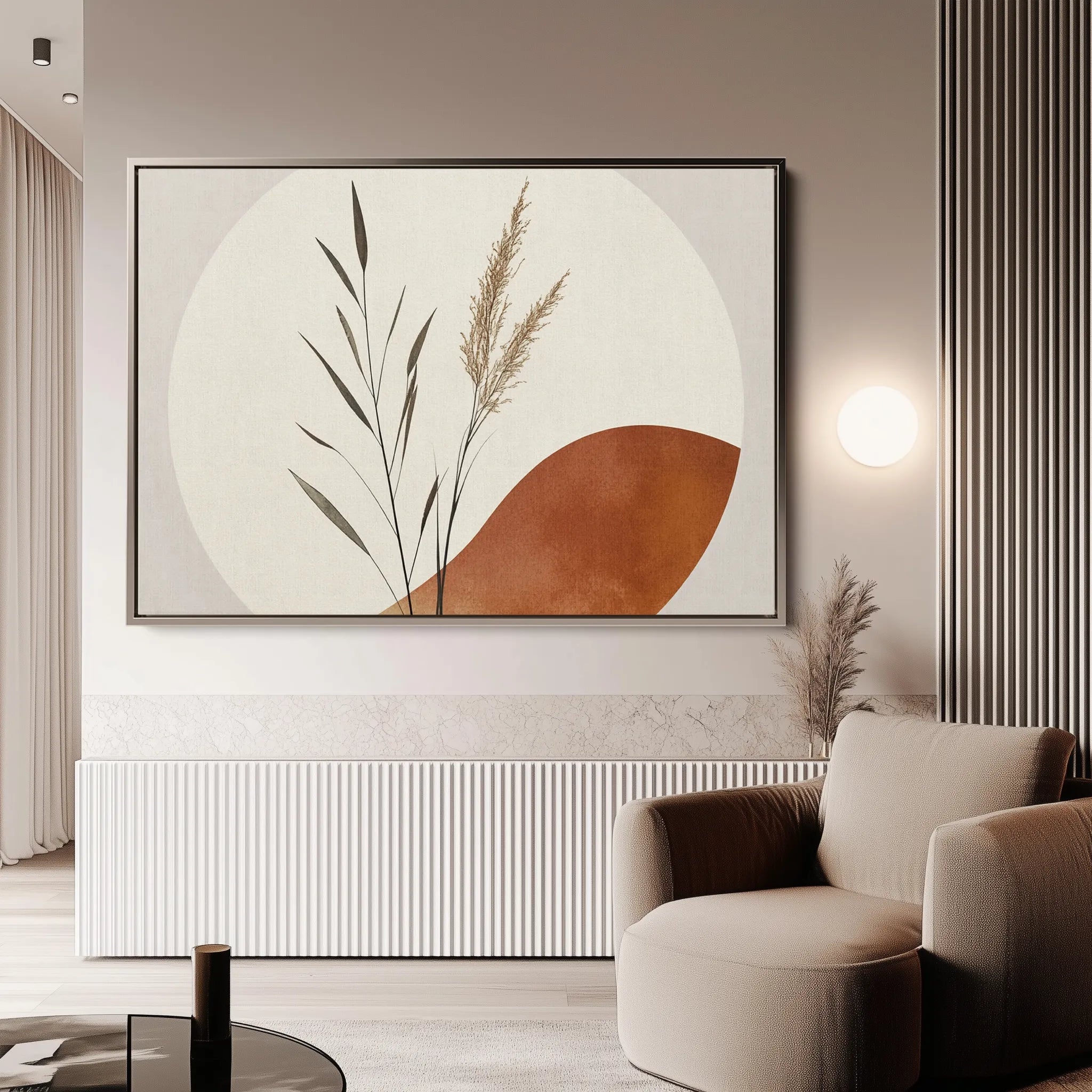 Boho 063 Canvas Art 60 x 40 cm / Black