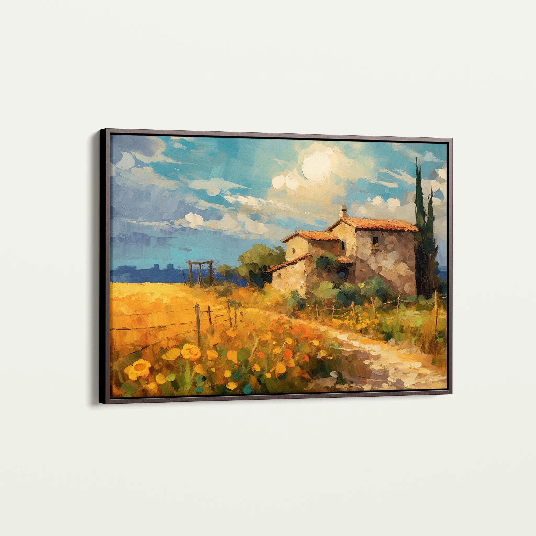 Landscape 063 Canvas Art 60 x 40 cm / Black