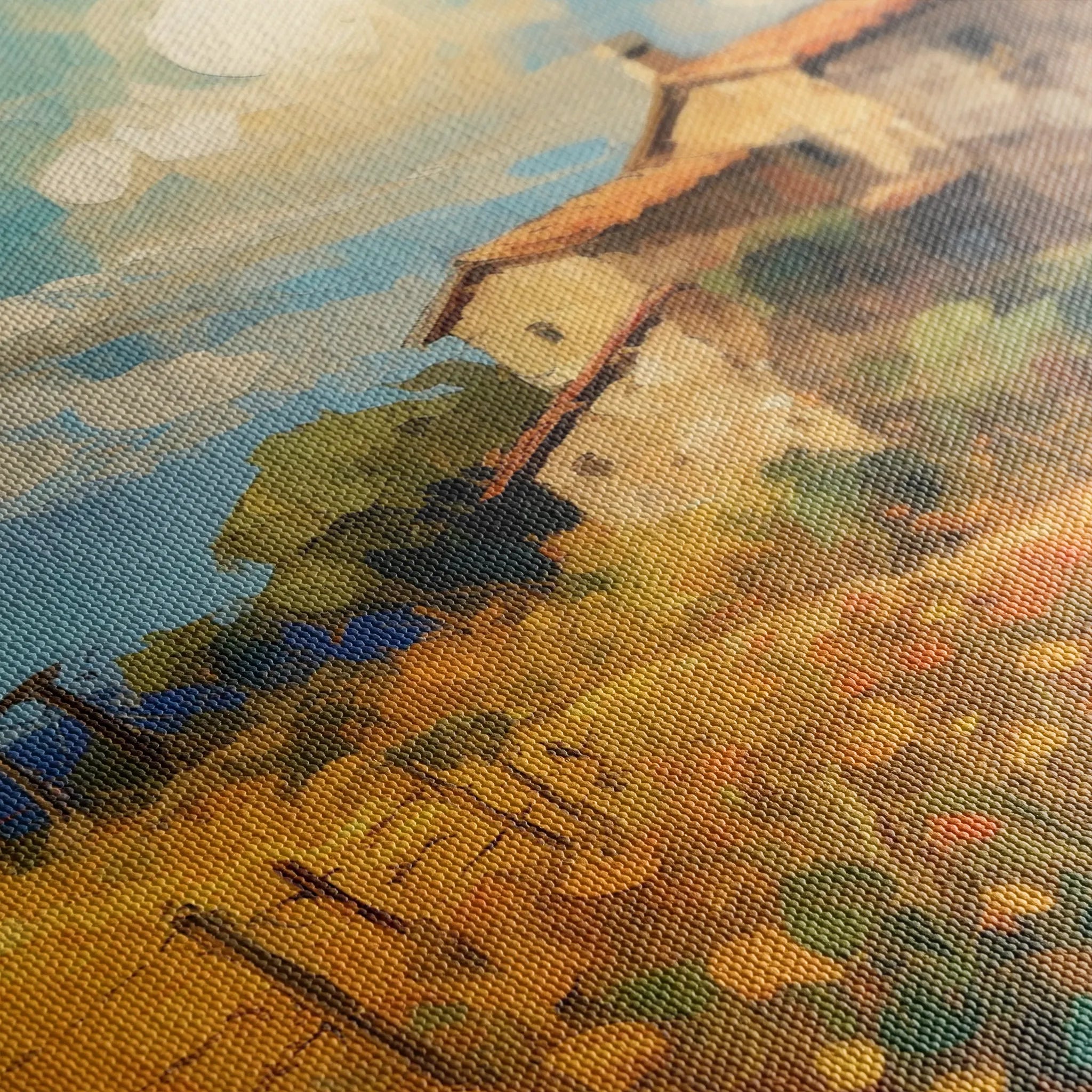 Landscape 063 Canvas Art 60 x 40 cm / Black