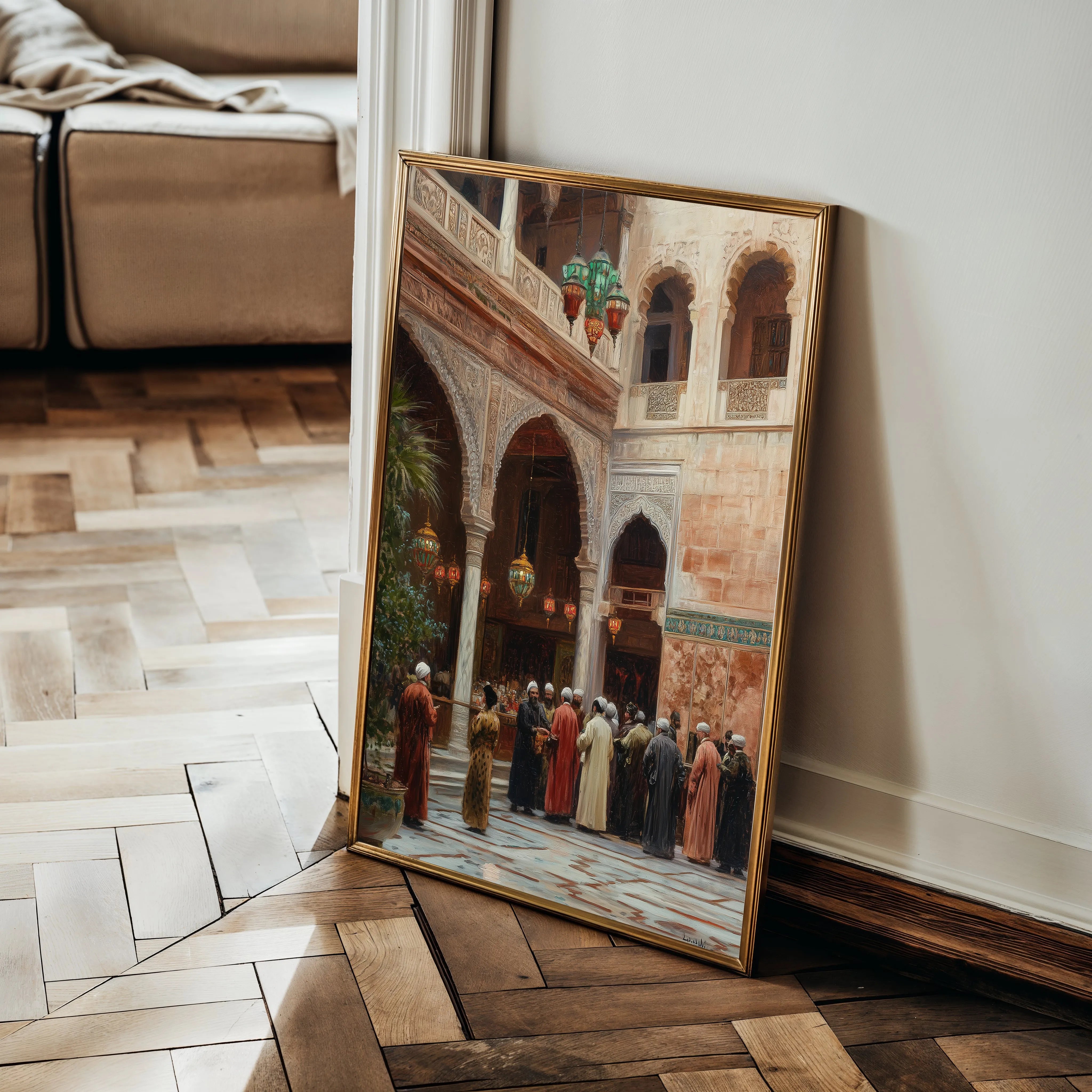 Orientalist 063 Canvas Art 60 x 40 cm / Black