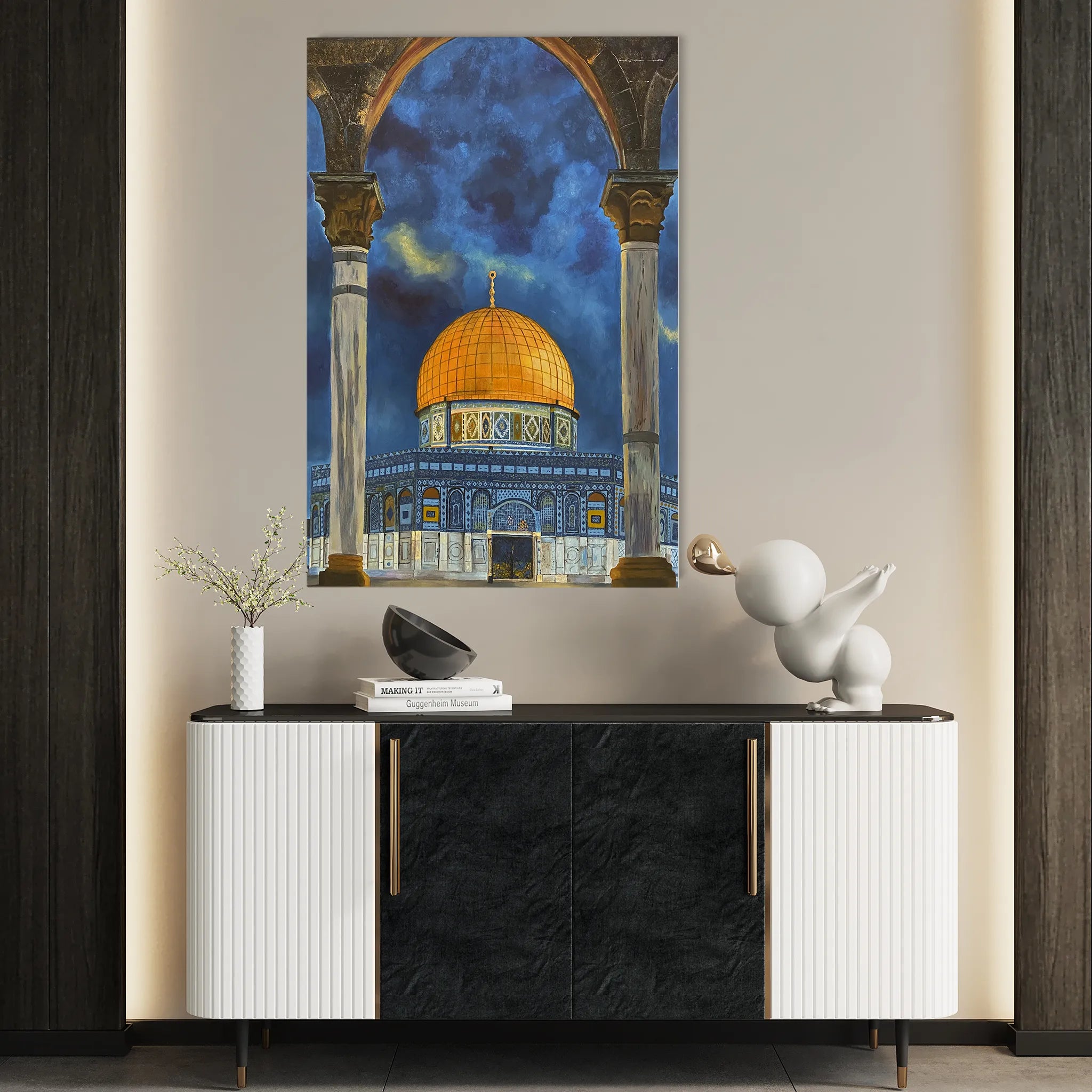 Palestine 063 Canvas Art 60 x 40 cm / Black